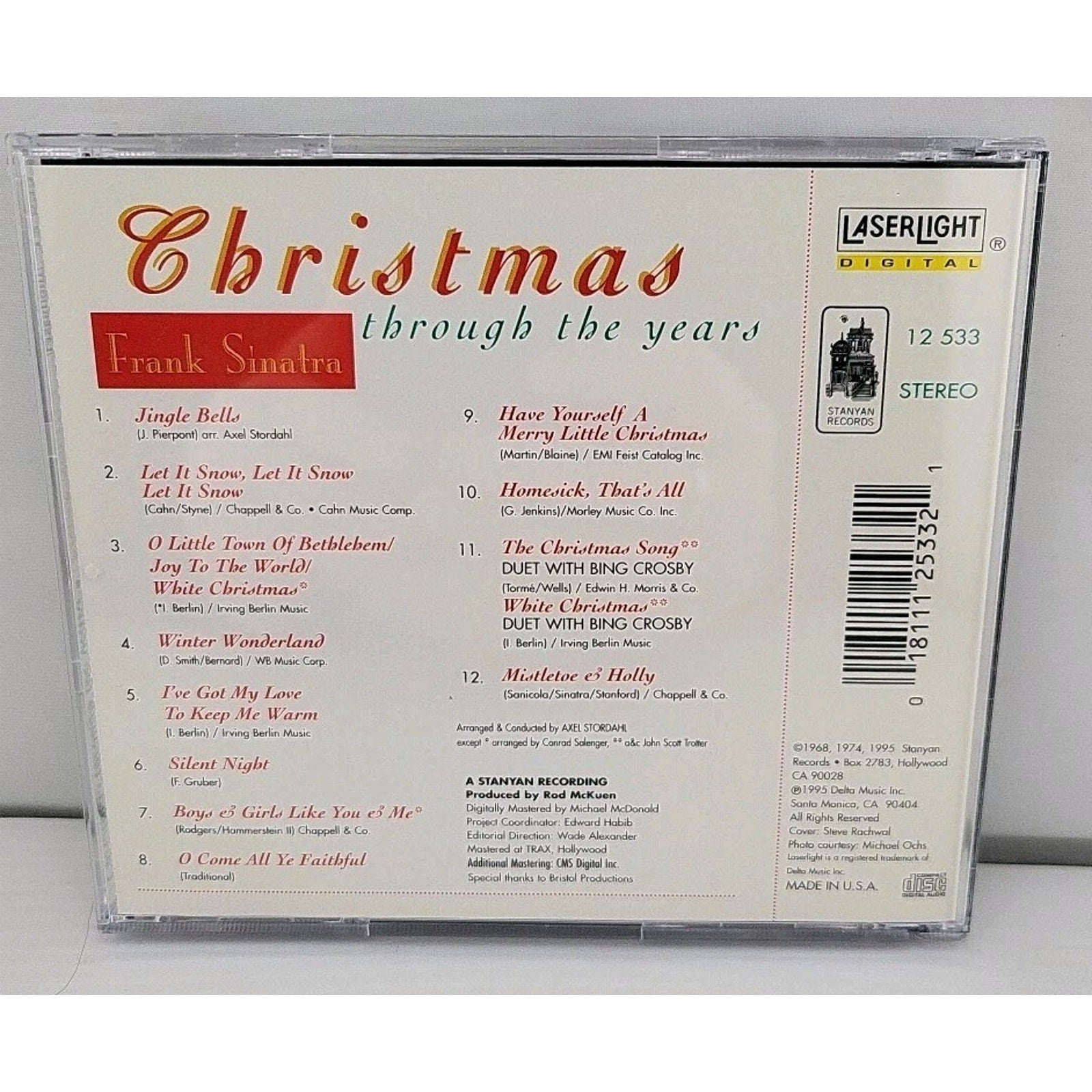 Christmas Through the Years by Frank Sinatra (CD, 1995)