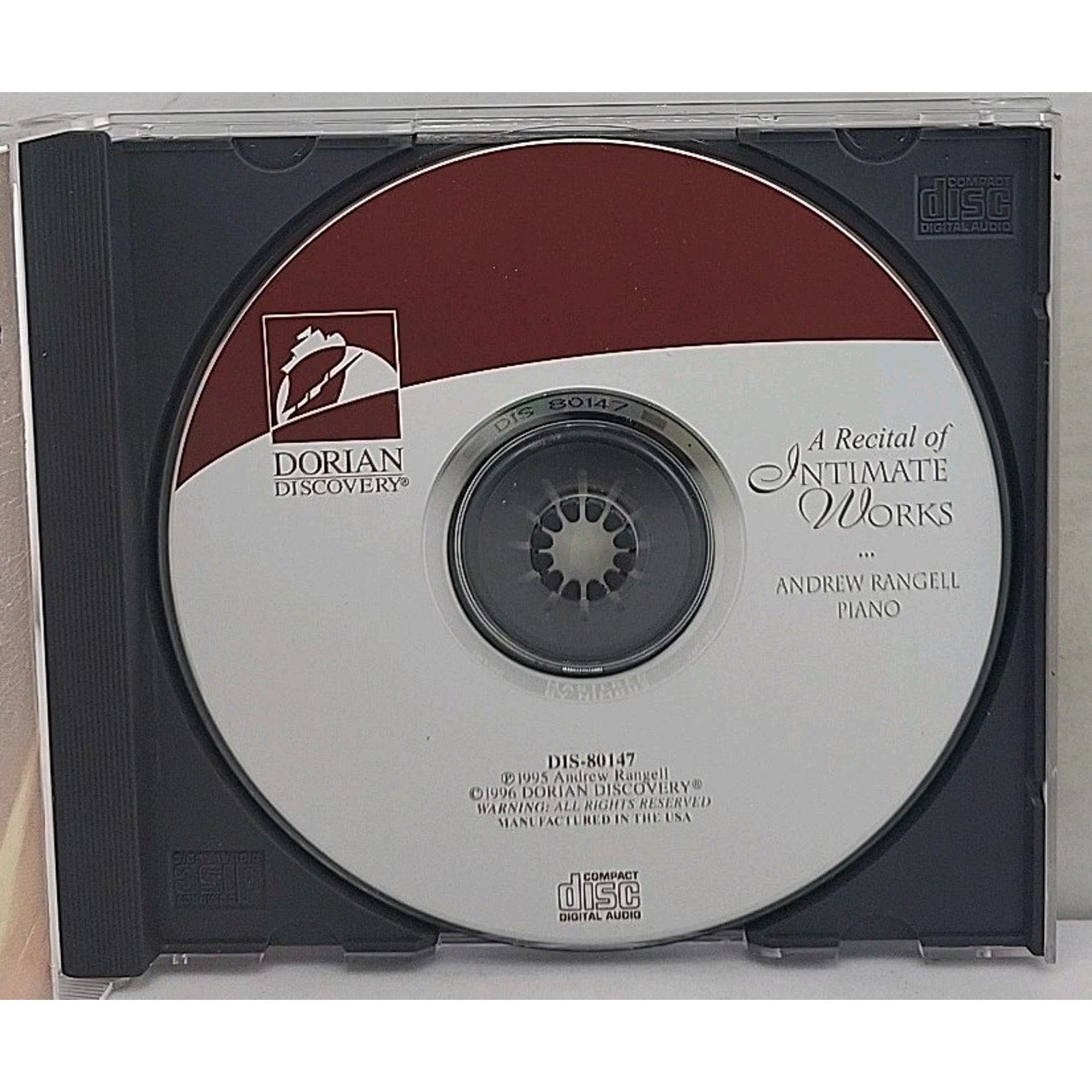Intimate Works-Vol. 1 by Andrew Rangell (CD, 1997)