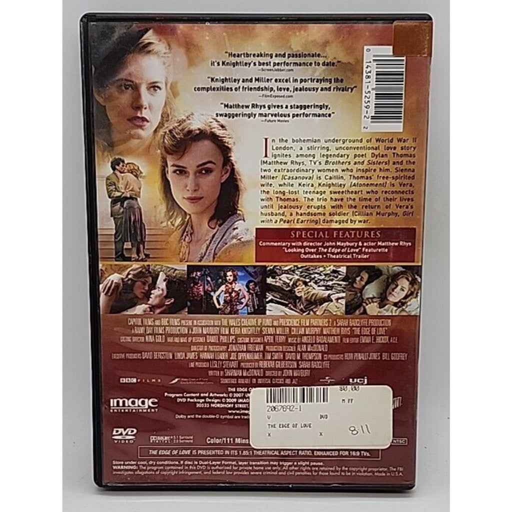 The Edge of Love (DVD, 2009)