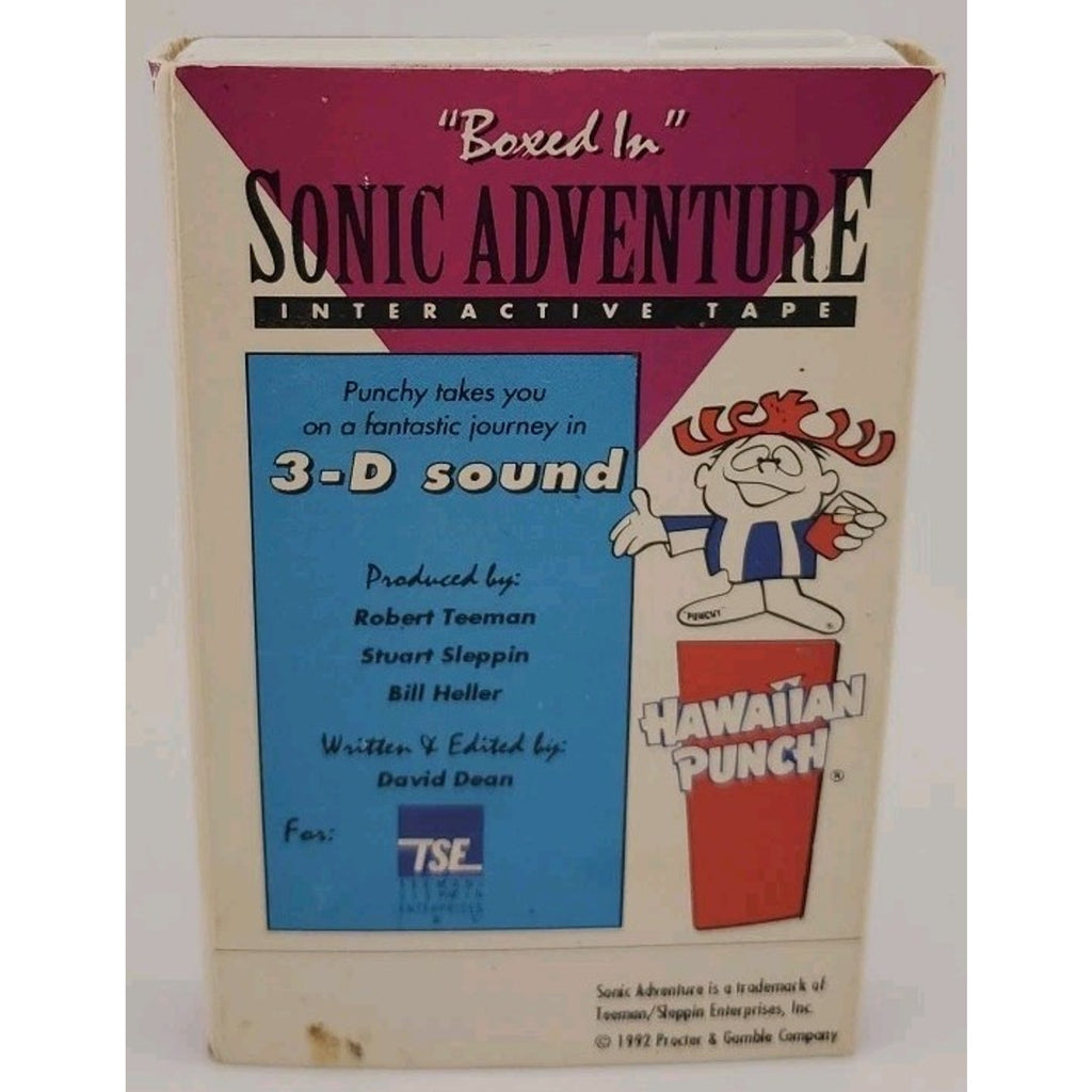 Hawaiian Punch Sonic Adventure “Boxed In” Interactive Cassette Tape 1992