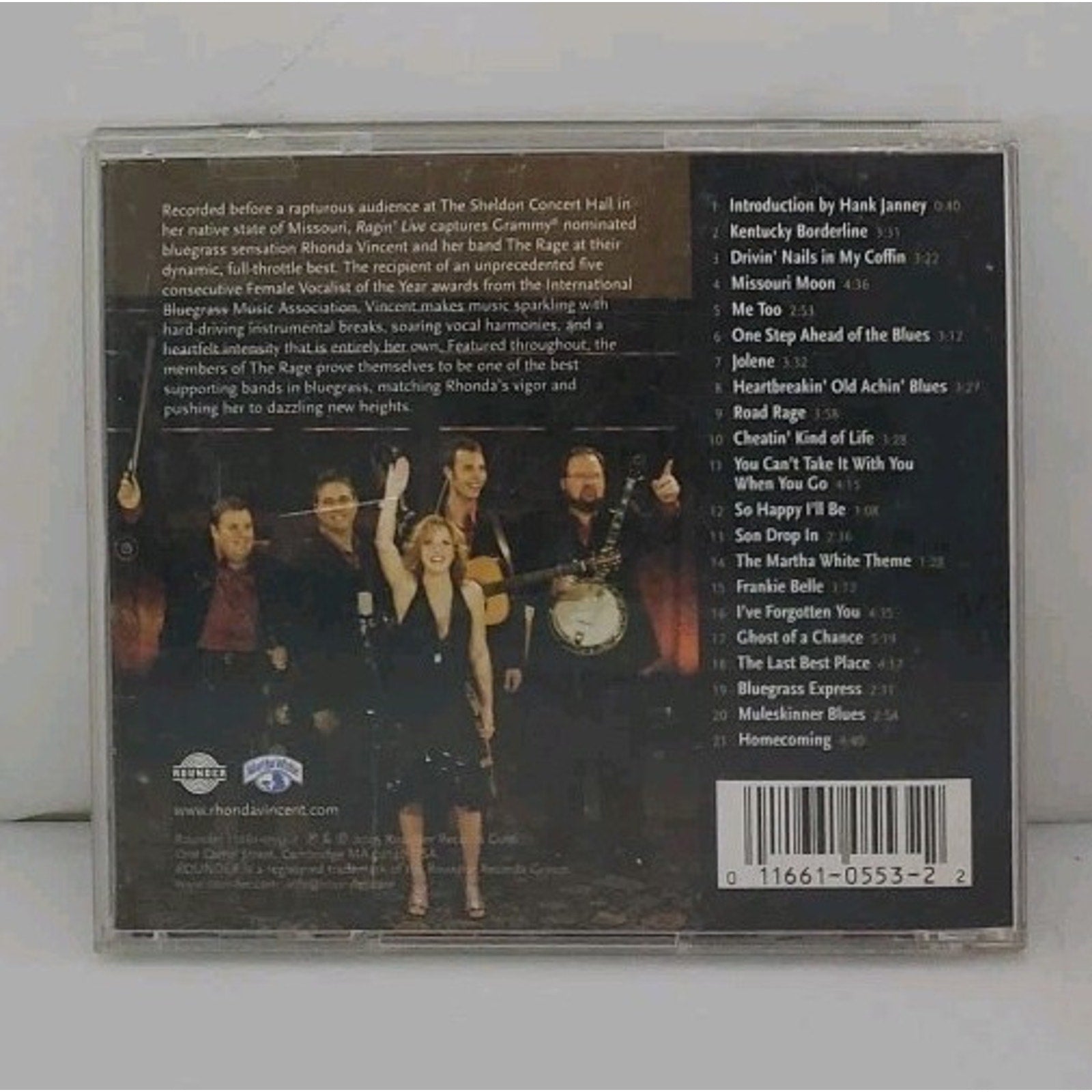 Ragin' Live by Vincent, Rhonda & Rage (CD, 2005)