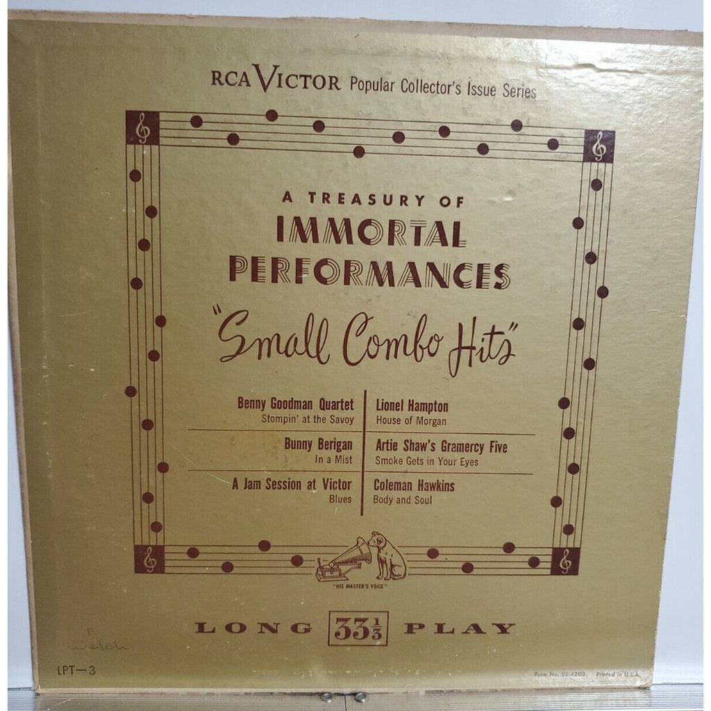 Various - Small Combo Hits - RCA Victor - LPT 3