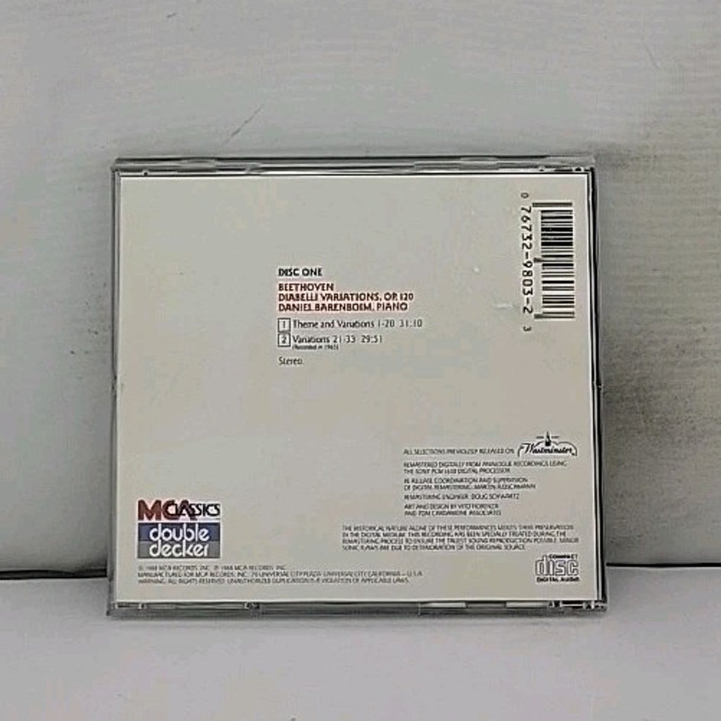 Beethoven: Diabelli Variation Disc One CD Daniel Barenboim Piano Classical