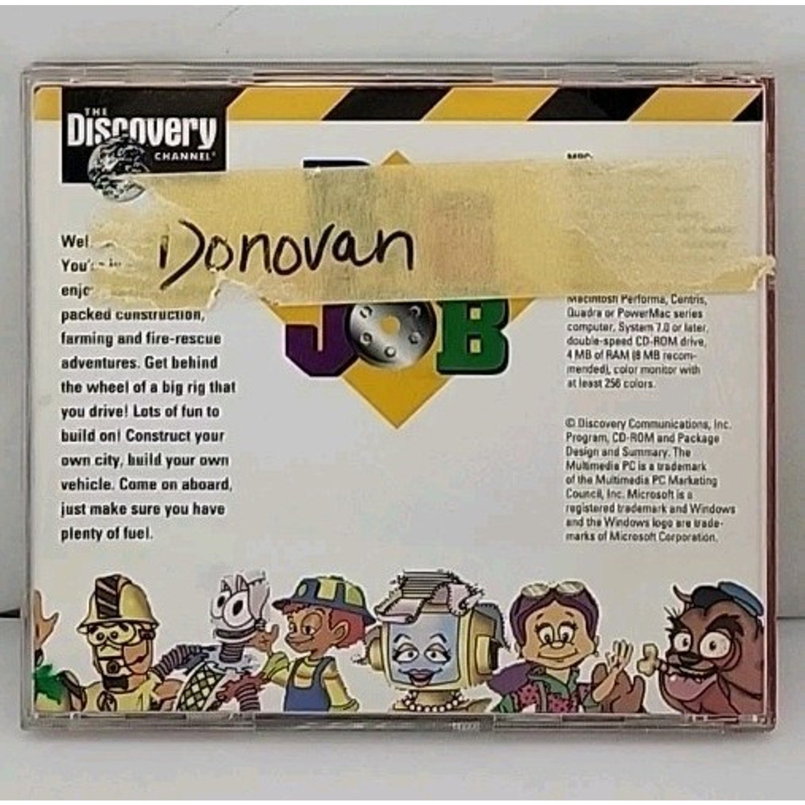 The Discovery Channel Big Job Users Guide CD