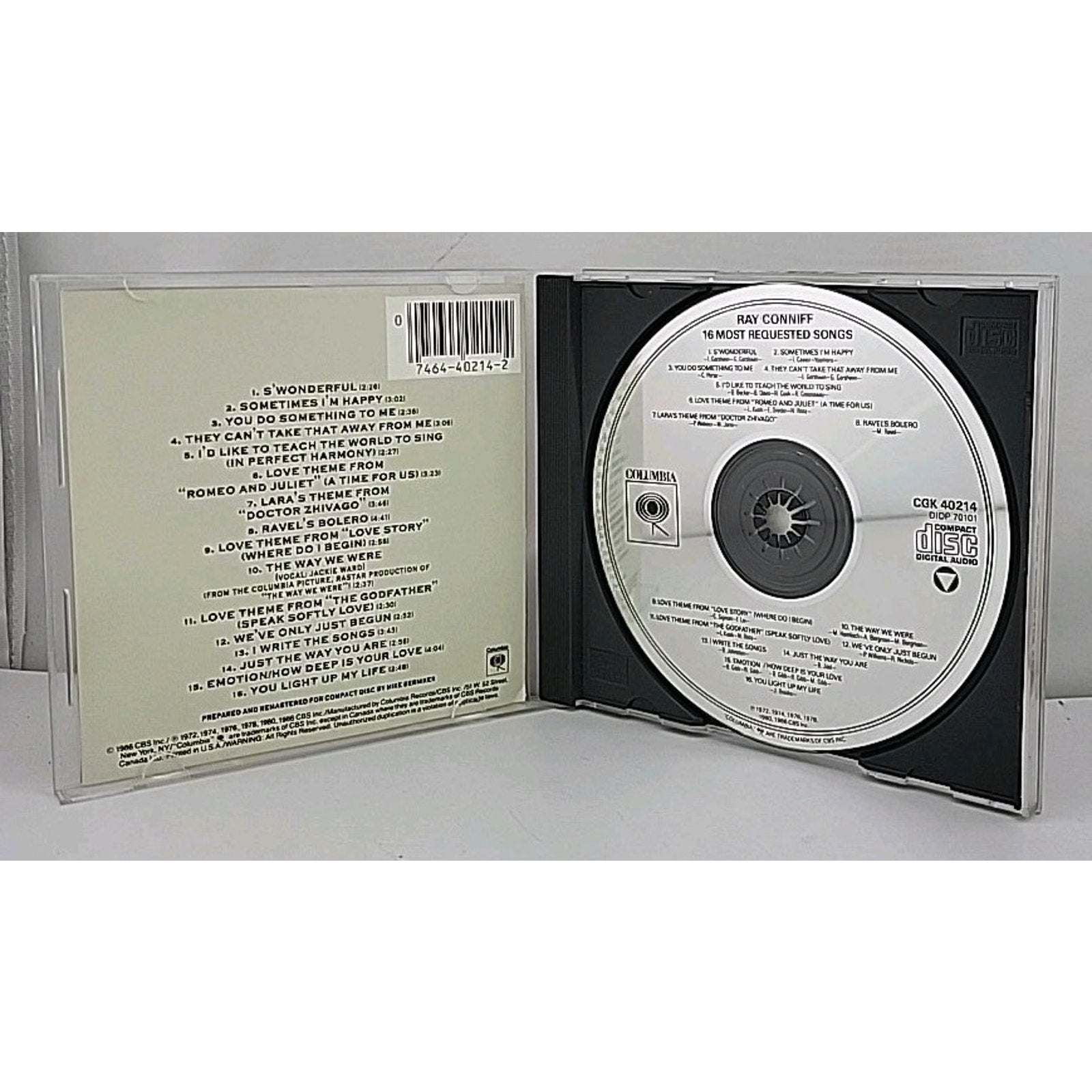 16 Most Requested Songs by Ray Conniff (CD, 1990)
