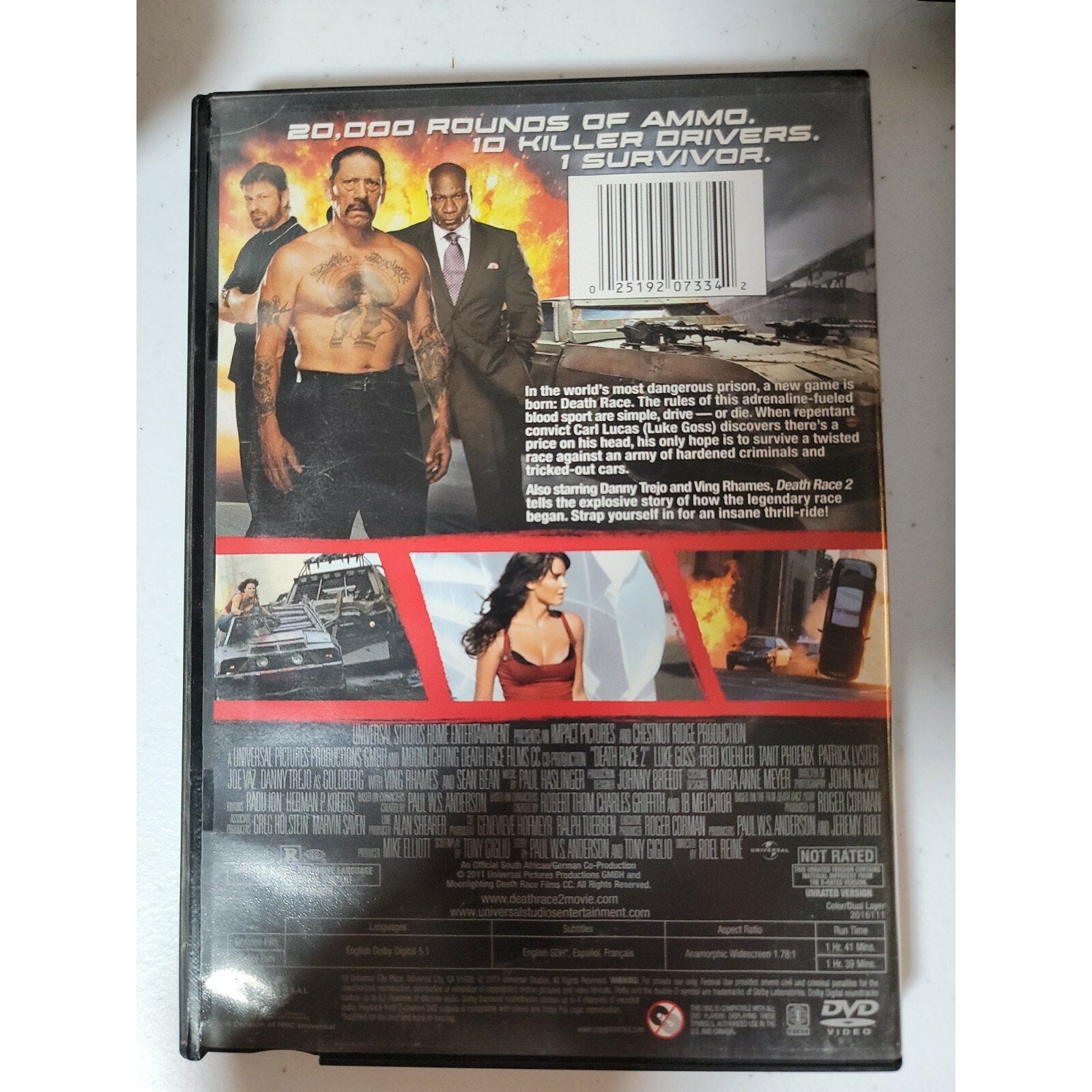 Death Race 2 Unrated (DVD, 2011)