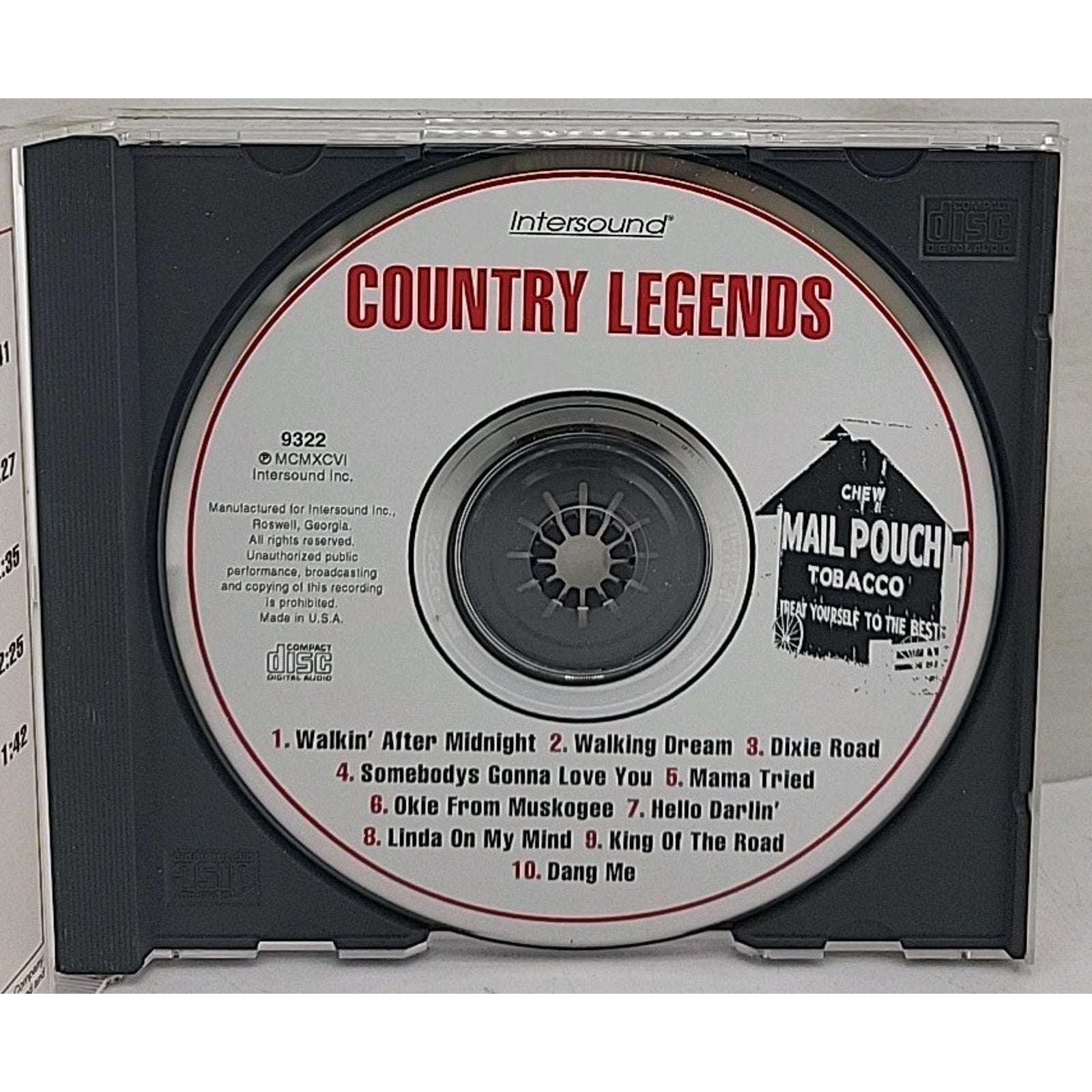 Country Legends [Intersound] by Various Artists (CD, Mar-1996, Intersound)