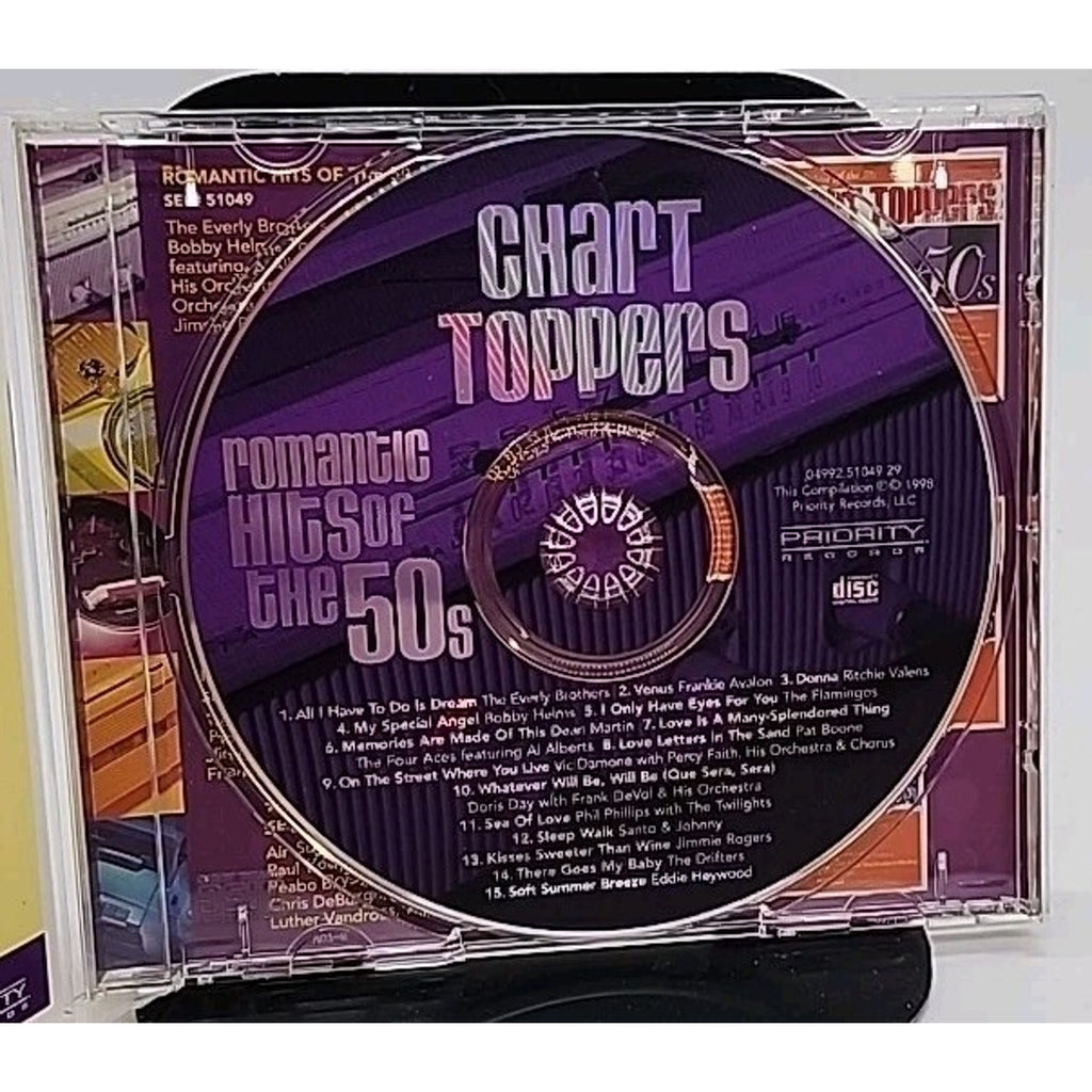 Chart Toppers: Romantic Hits Of The 50's (CD, 1998)