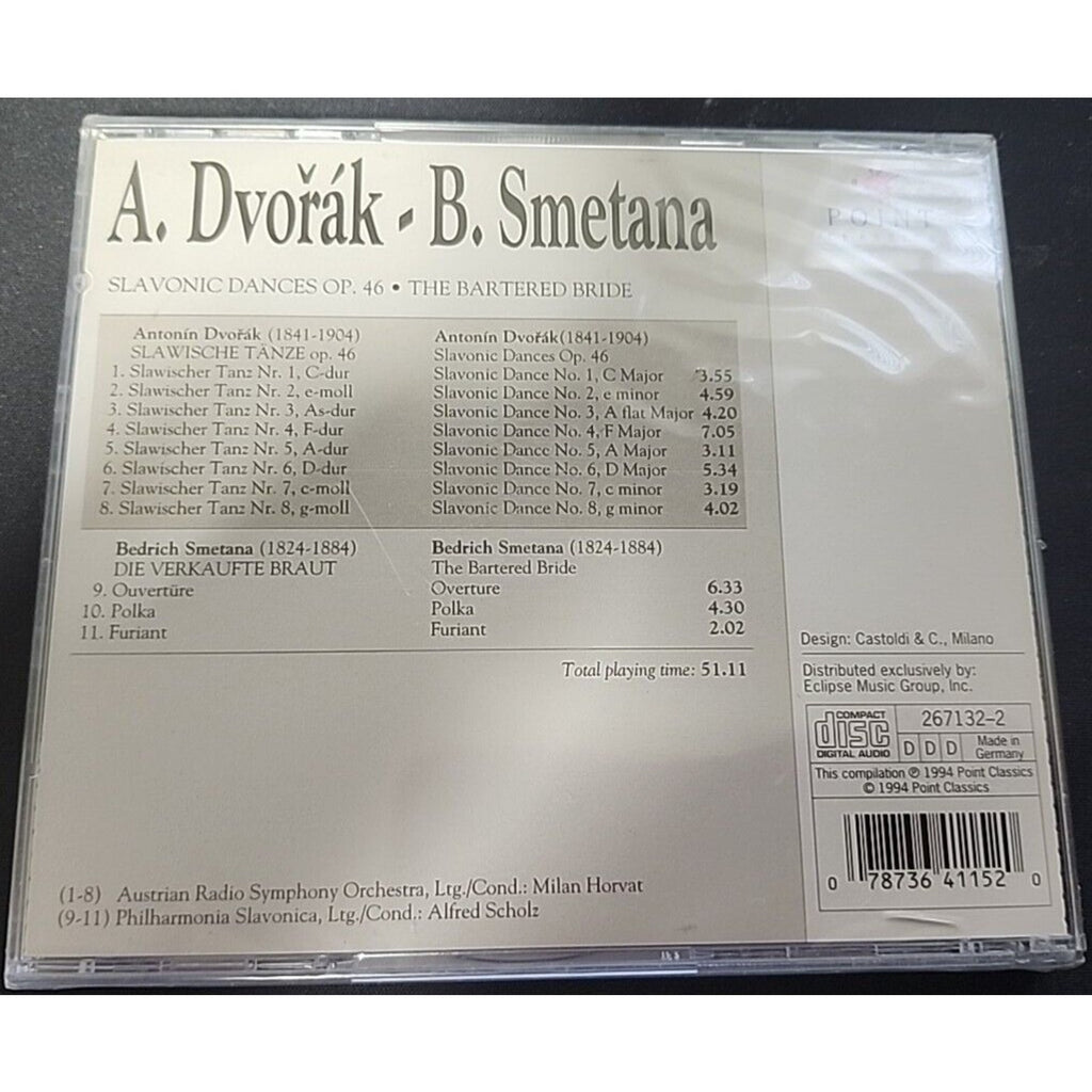 Slavonic Dances Opo46 Bater - Audio CD By Dvorak, Antonin