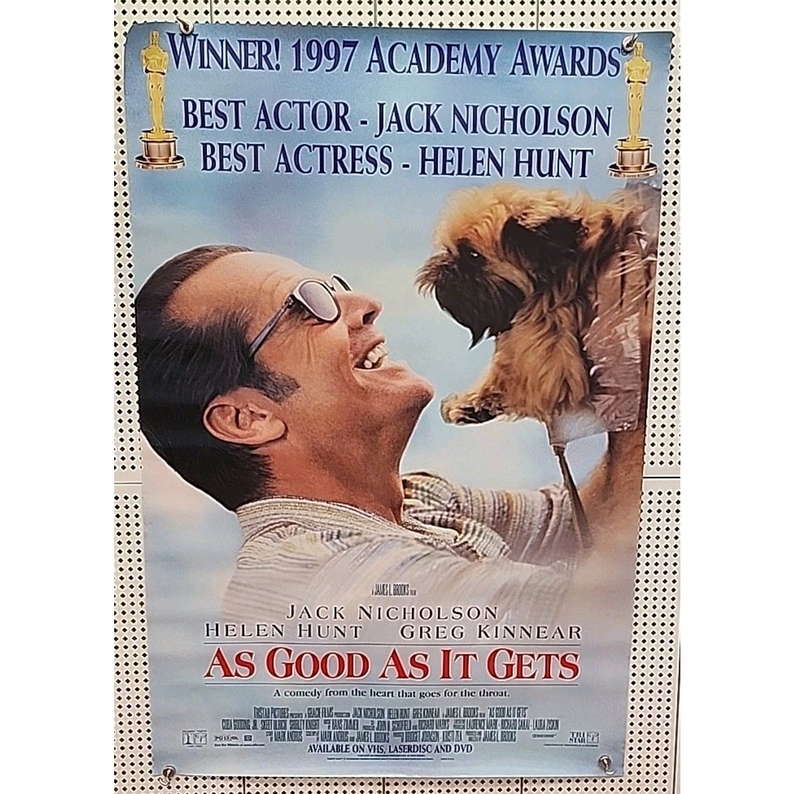 As Good As It Gets Movie Poster Original SS 27x40 Jack Nicholson Helen Hunt 1997