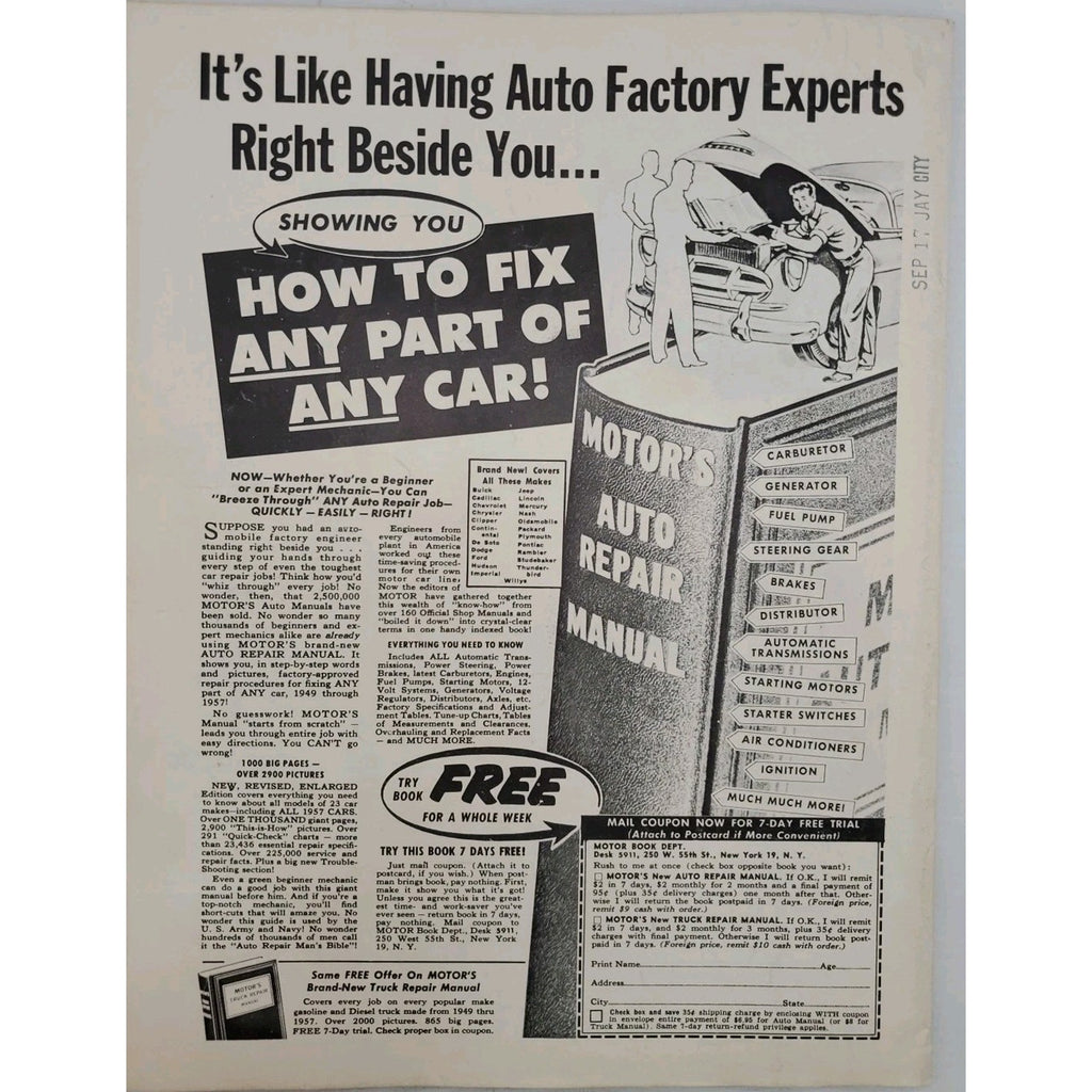 Speed Mechanics Magazine November 1957