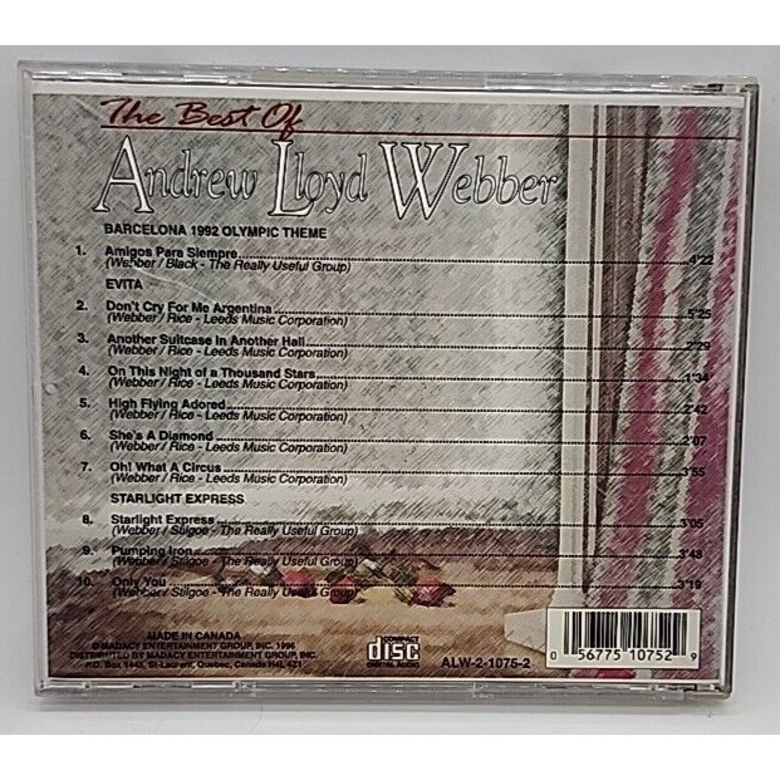 Best of Andrew Lloyd Webber by Andrew Lloyd Webber (CD, 1996) Vol 2