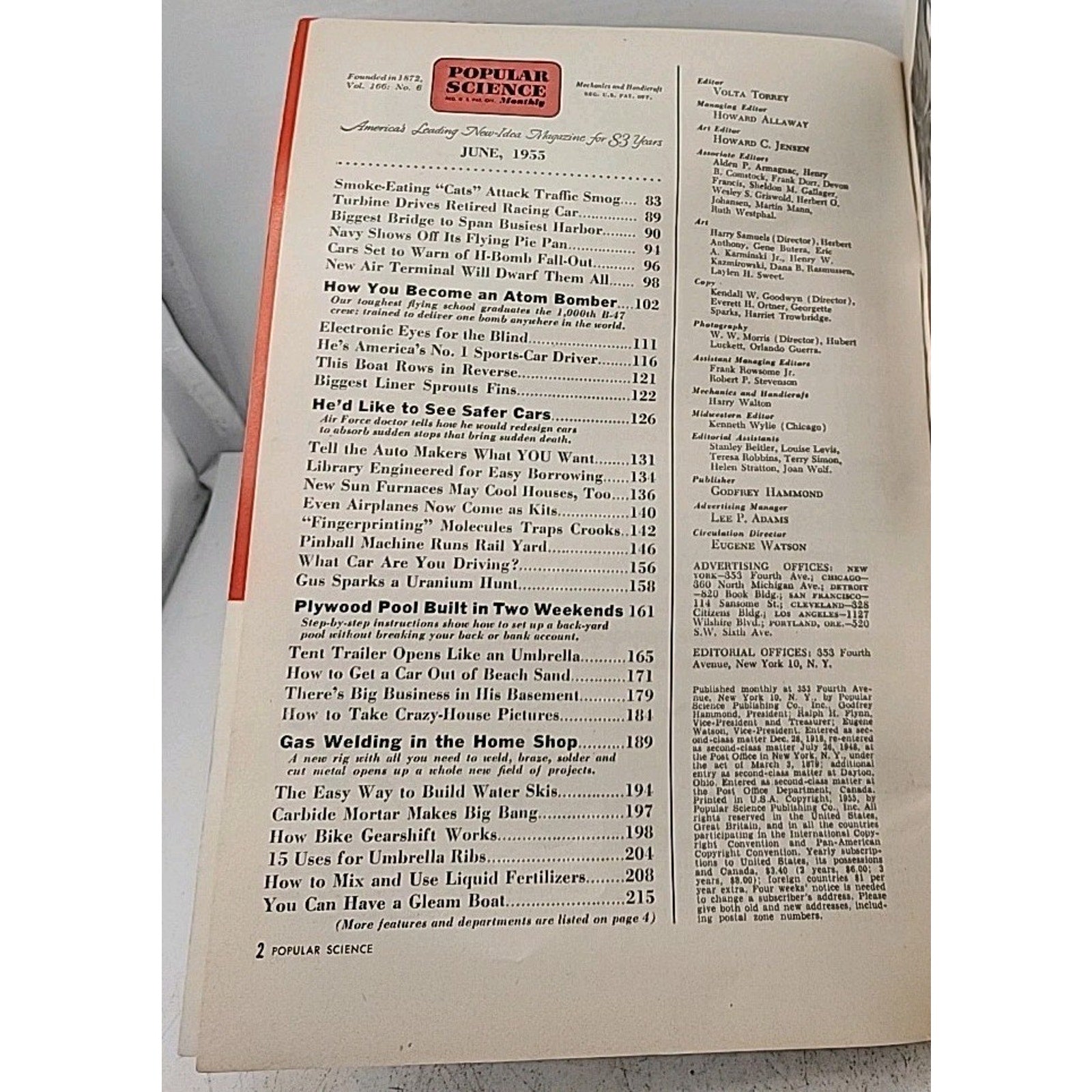 Popular Science Monthly - June 1955 - Vol. 166 No. 6
