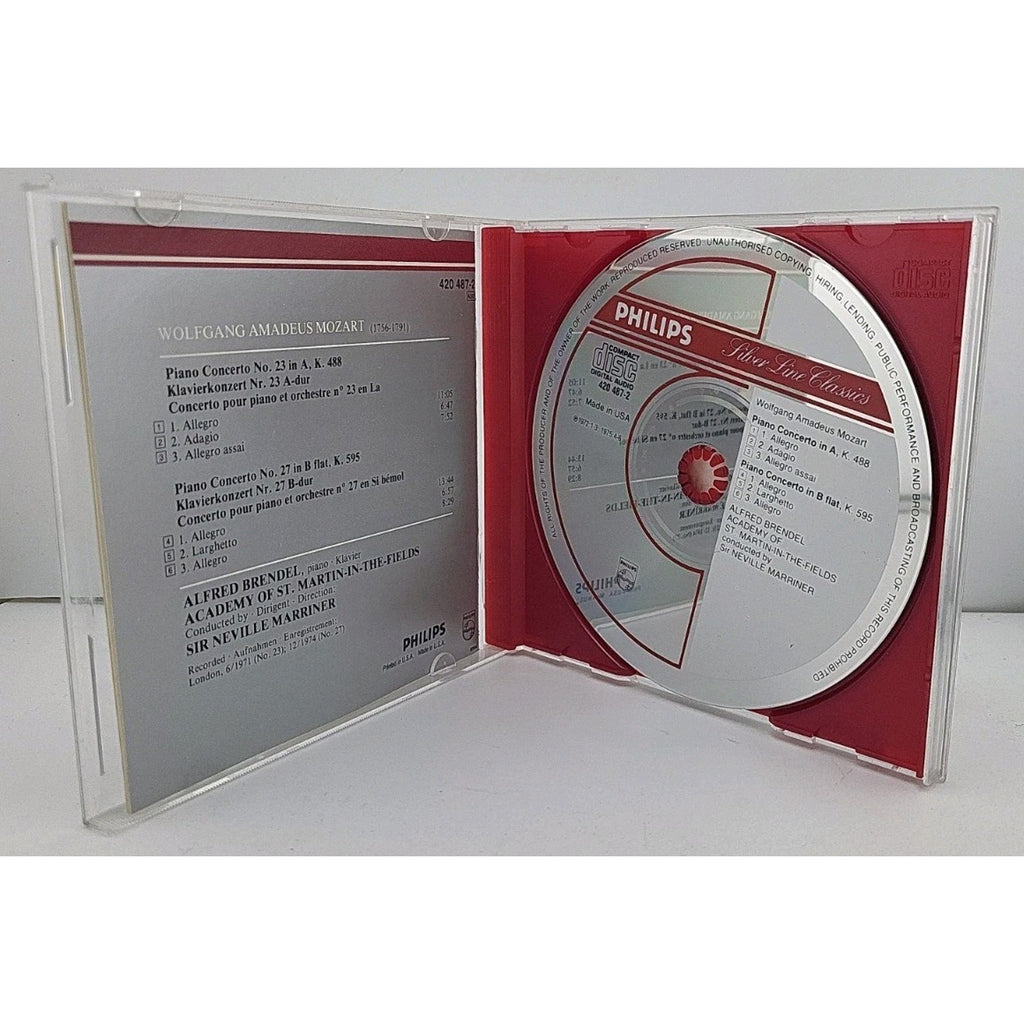 Mozart Piano Concertos 23 & 27 Alfred Brendel Philips Silver Line Classics CD