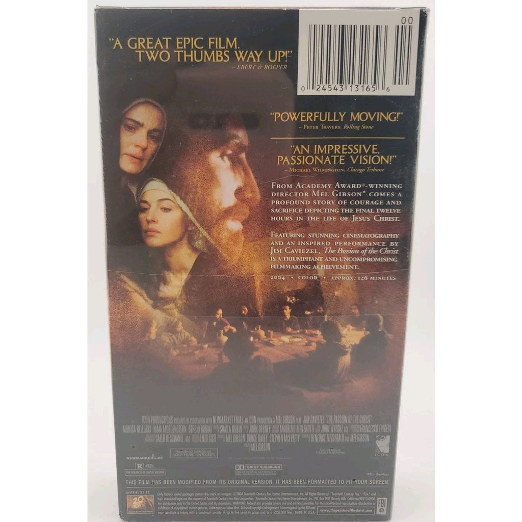 Passion of the Christ (VHS, 2004) *Brand New*