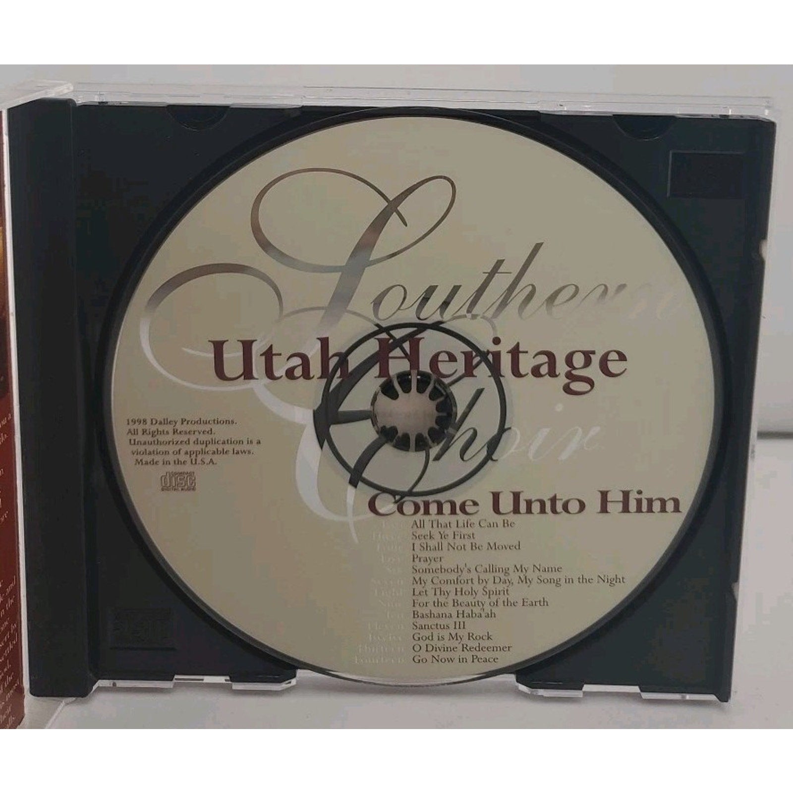 Southern Utah Heritage Choir Come Unto Him CD 1998