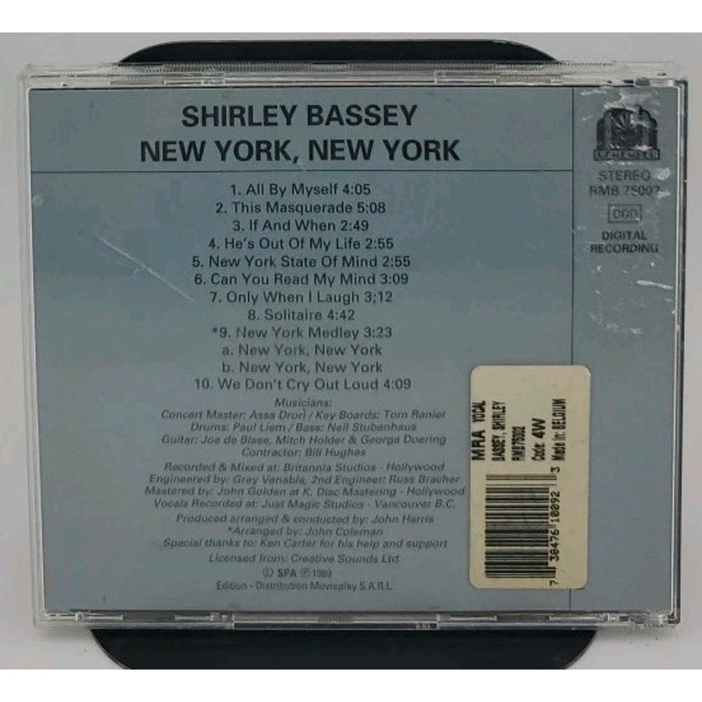 New York, New York by Shirley Bassey (CD, Remember Records (Netherlands))