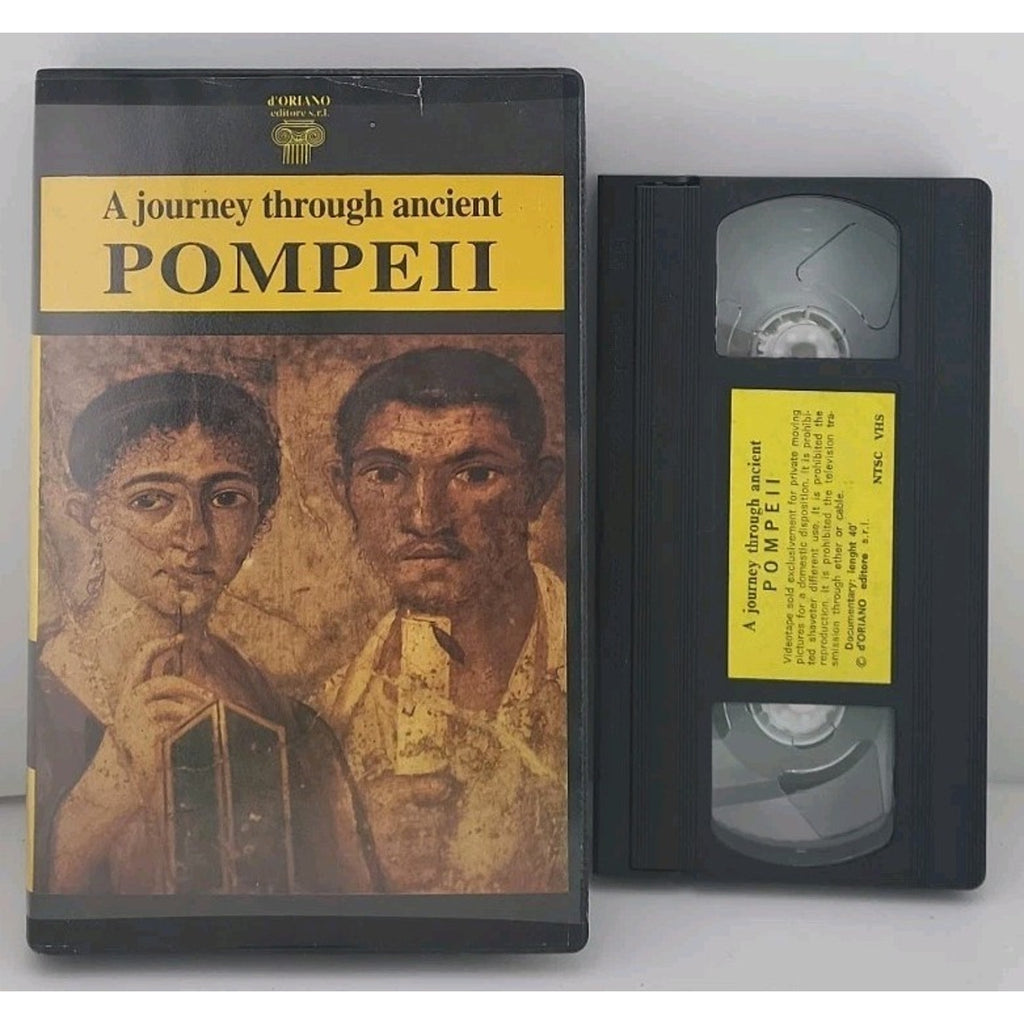 A Journey Through Ancient Pompeii 1992 VHS Plan of the Excavations Vintage