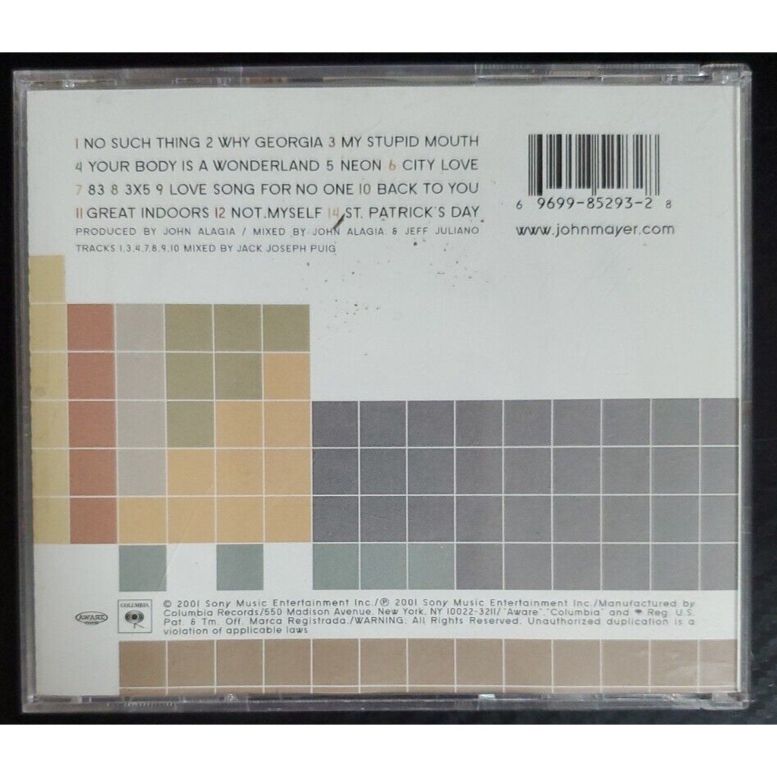 Room for Squares [Bonus Disc] by John Mayer (CD, Sep-2001, Sony...