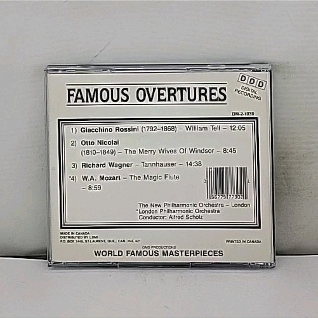 Famous Overtures CD Philharmonic Orchestra Alfred Scholz