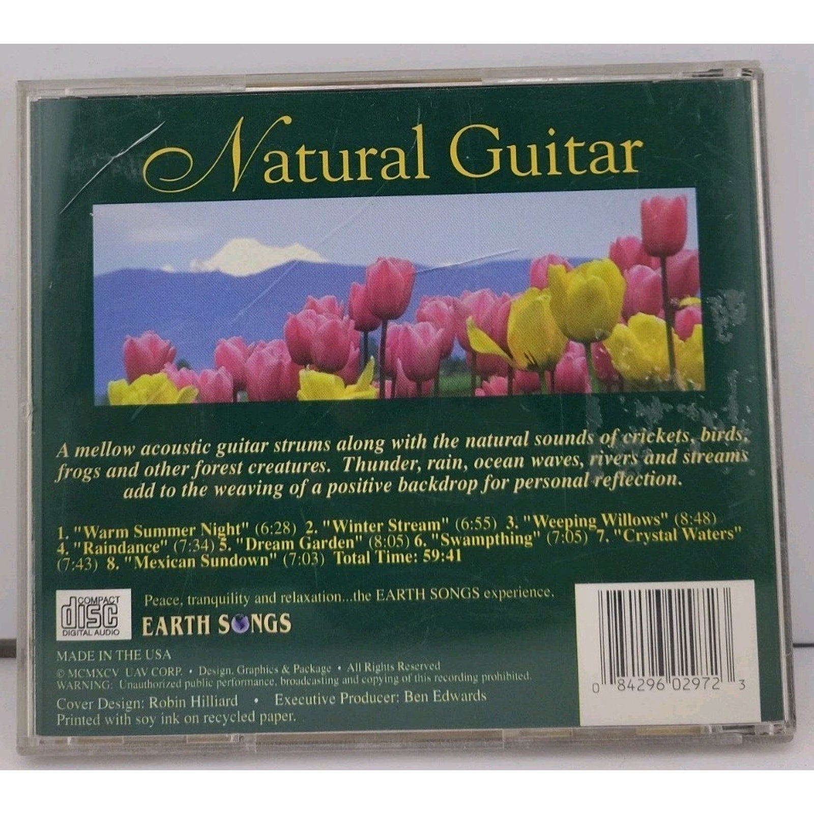Earth Songs: Natural Guitar Nature Sounds and Music Relaxation Stress Relief CD