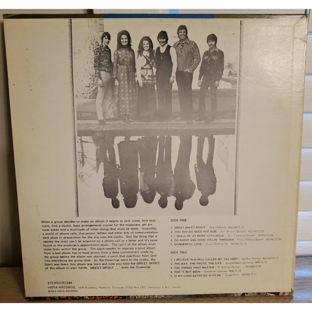 THE DOWNINGS ... SWEET SPIRIT .. VISTA LP 1973