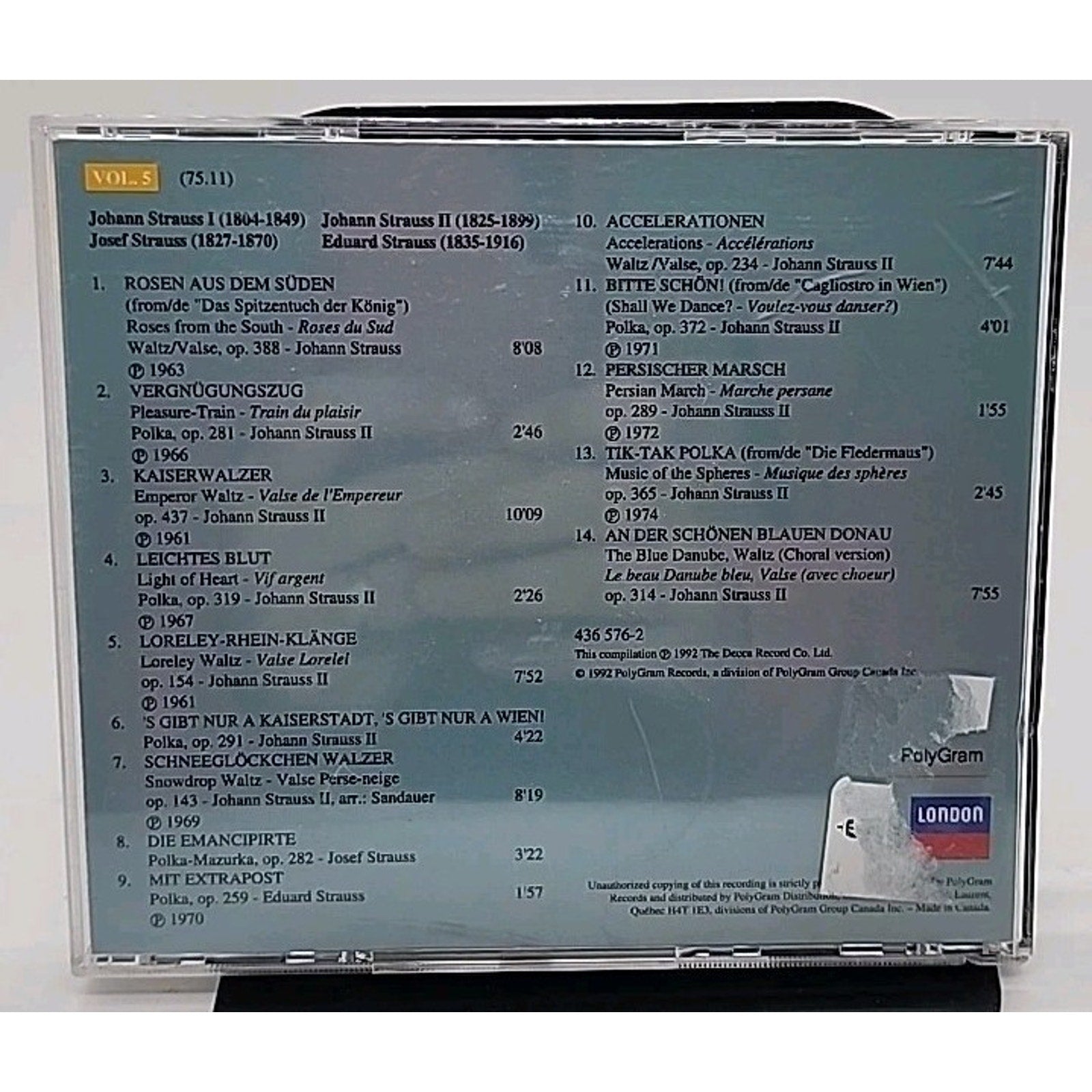 The Johann Strauss Experience Vol 5 (CD)