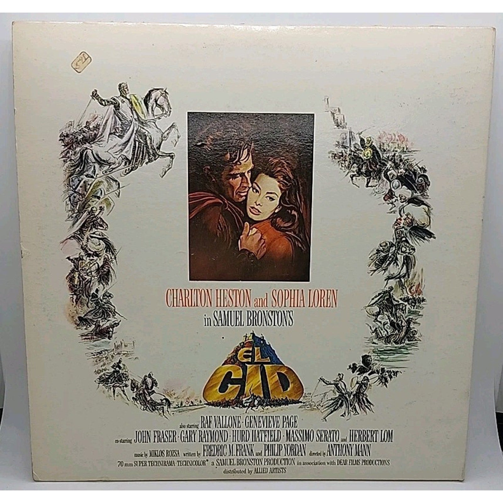 Music from Samuel Bronston's EL CID by Charlton Heston & Sophia Loren SE3977 ST