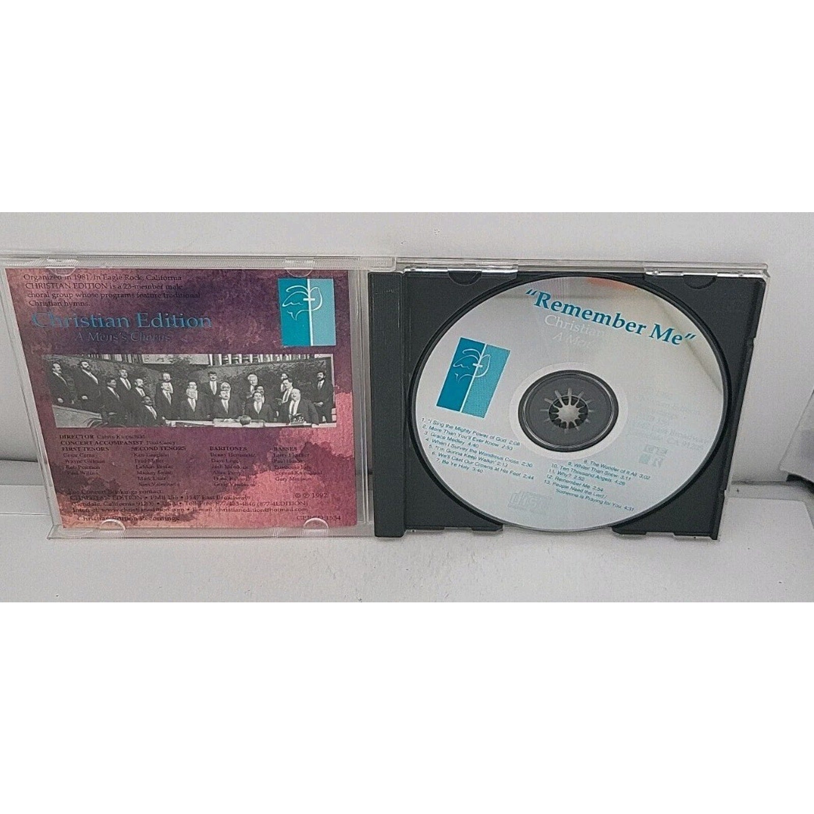 "Remember Me" Christian Edition A Mens Chorus CD