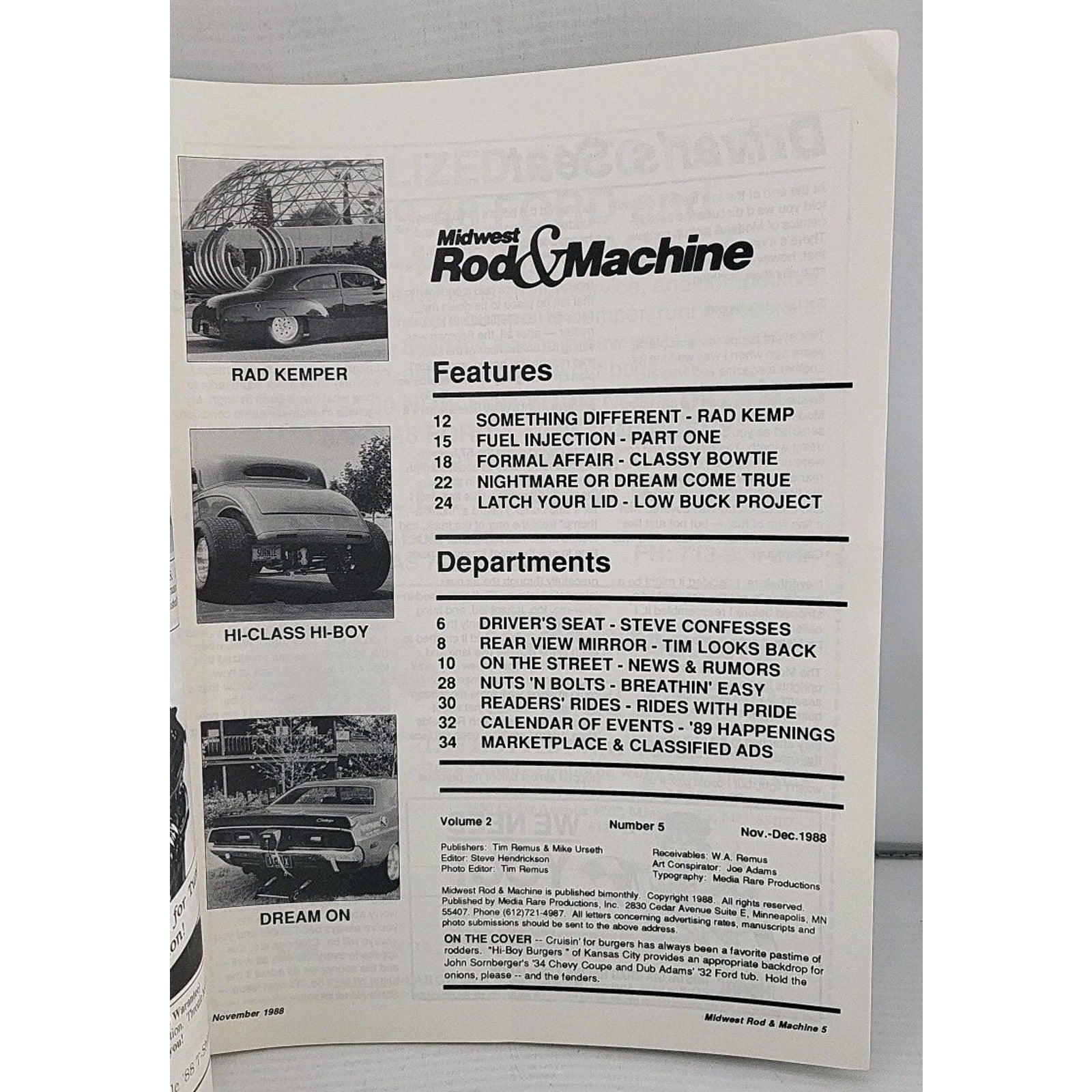 Midwest Rod & Machine, Nov-Dec 1988 Magazine