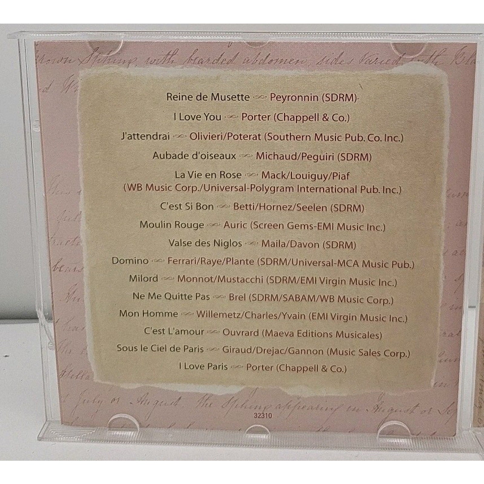 Springtime in Paris Music CD Hallmark