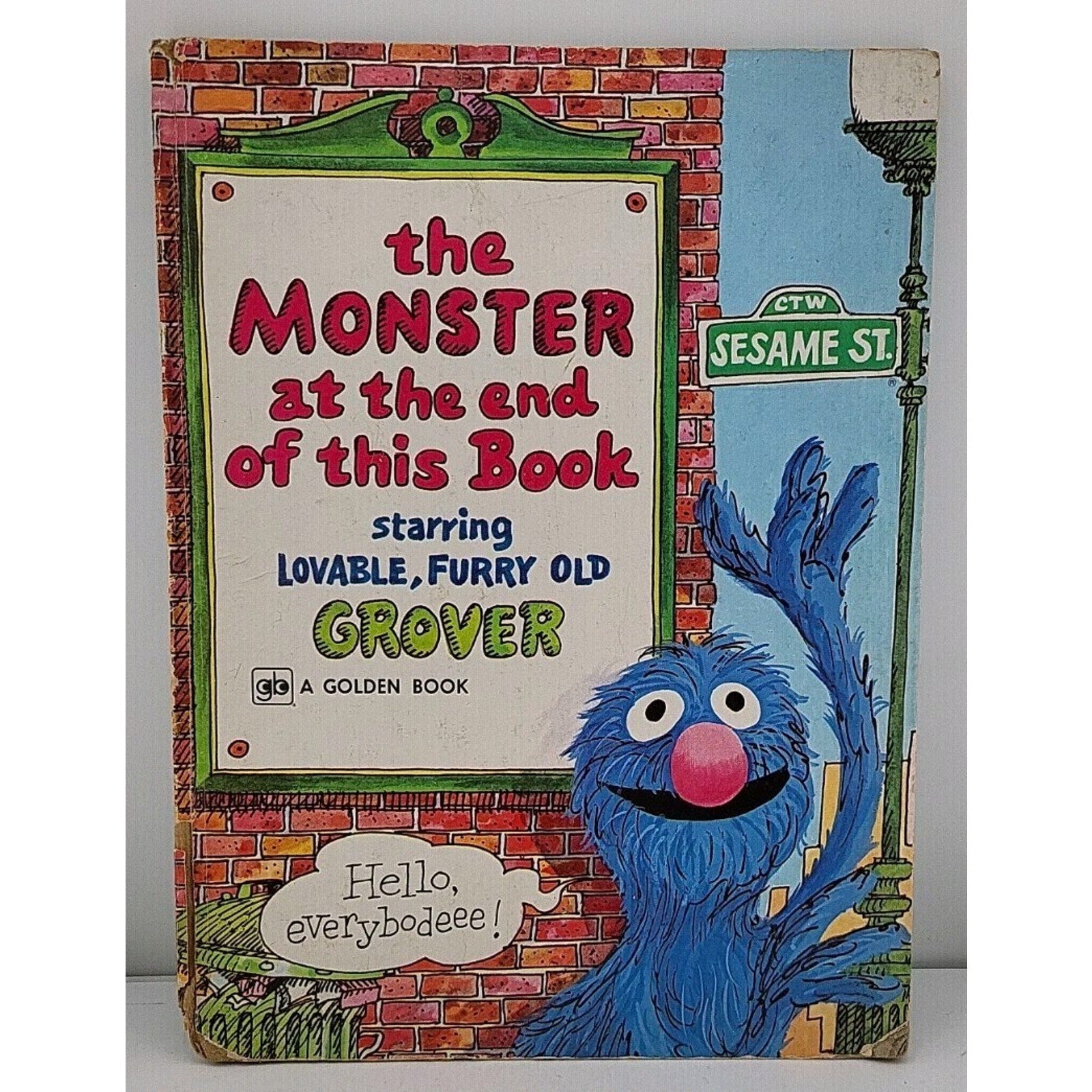1971 Sesame Street The Monster At The End Of This Book Little Golden