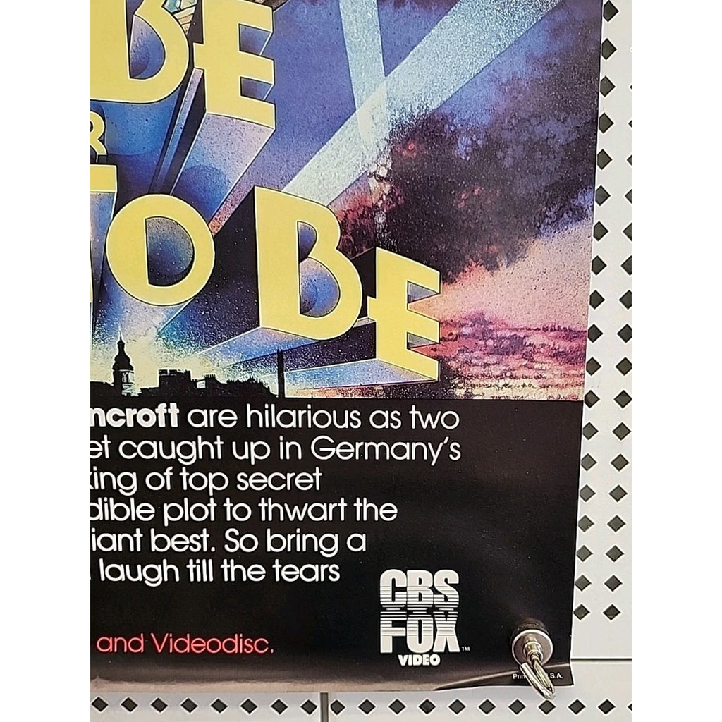 To Be or Not To Be 1983 VHS Release Movie Poster 15x20 Mel Brooks