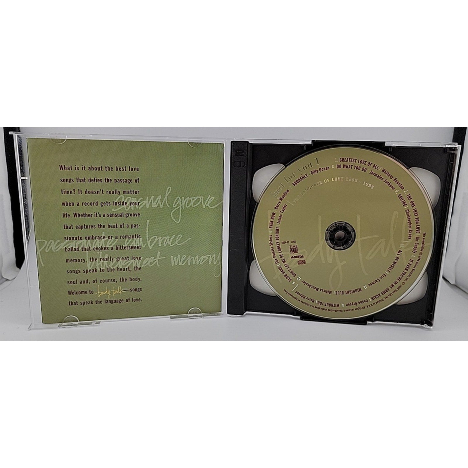 Body Talk Just For You (CD, 1996 Arista-Various Artists 2 Discs)