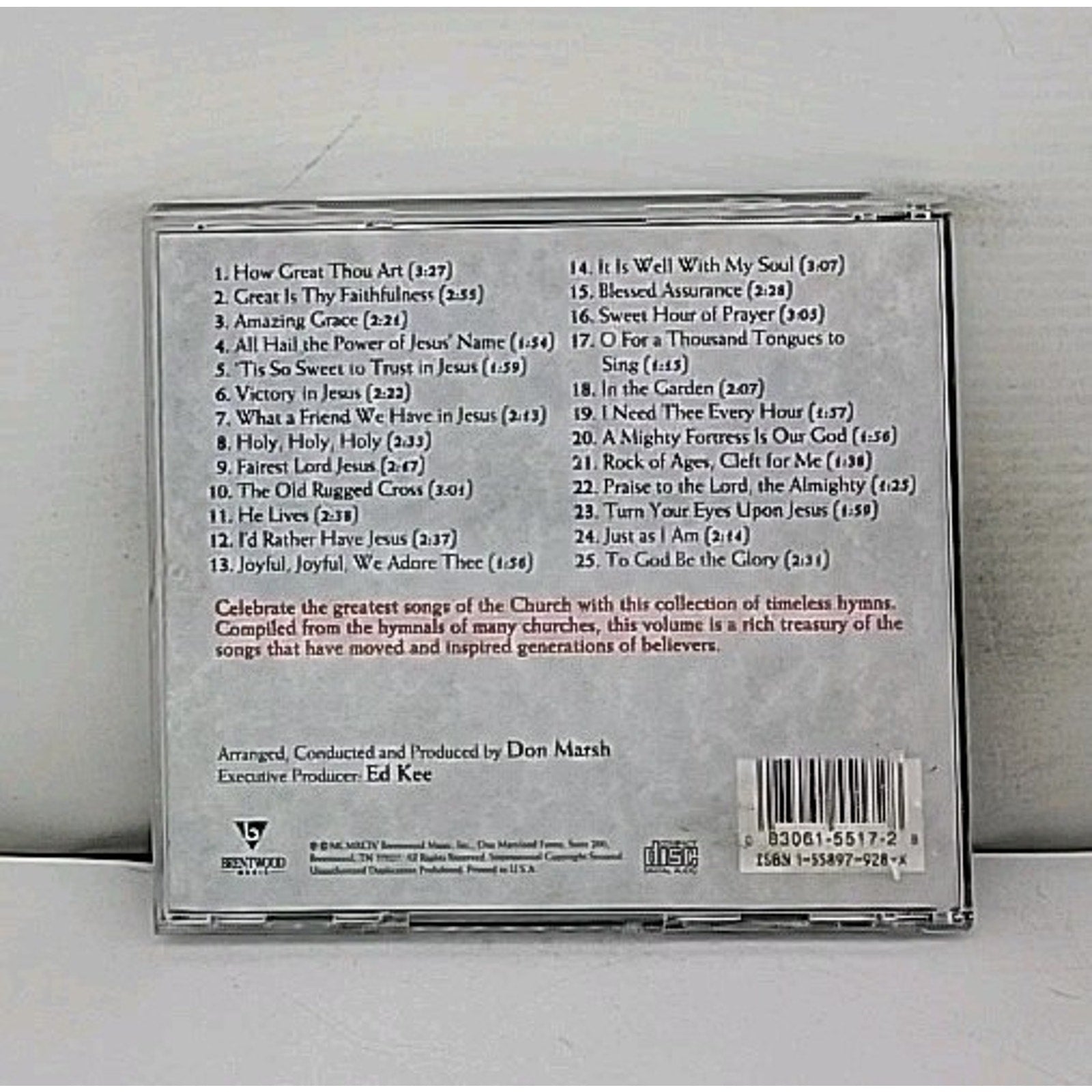 International 25 Favourite Hymns By Don Marsh CD