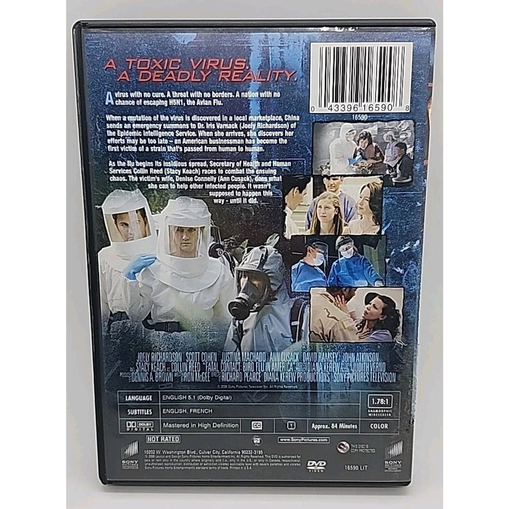 Fatal Contact Bird Flu in America DVD MOVIE Justina Machado Scott Cohen L66