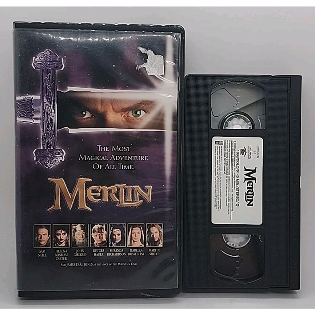 Merlin (VHS, 1998, Clam Shell)
