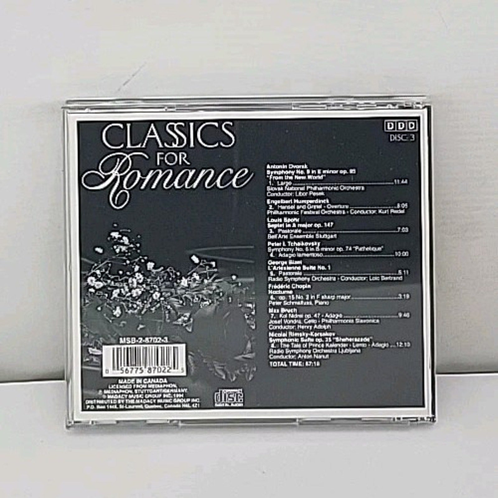 Classics for Romance by Various (CD, 1995) W/ Sleeve