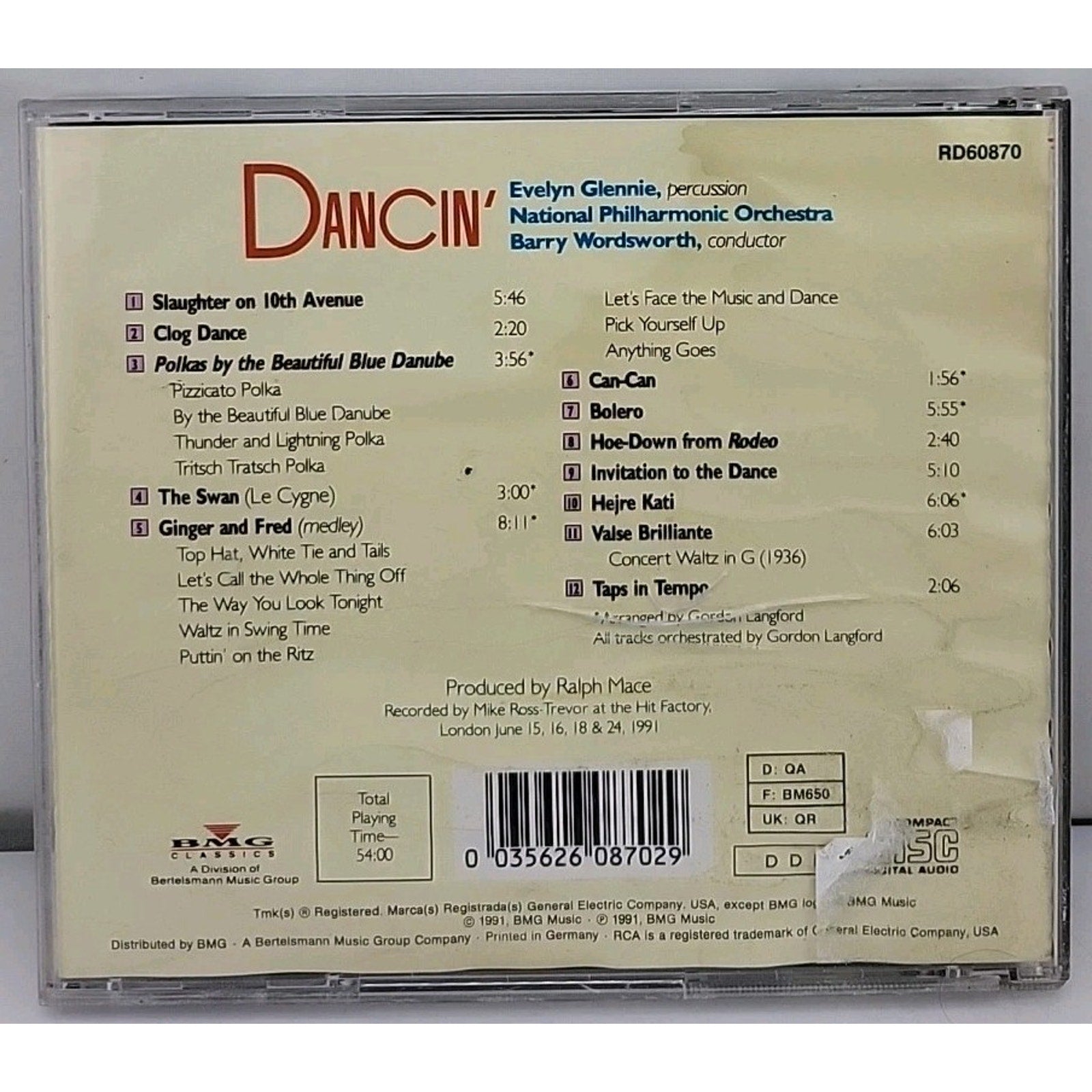 Evelyn Glennie - Evelyn Glennie - Dancin' - Evelyn Glennie CD