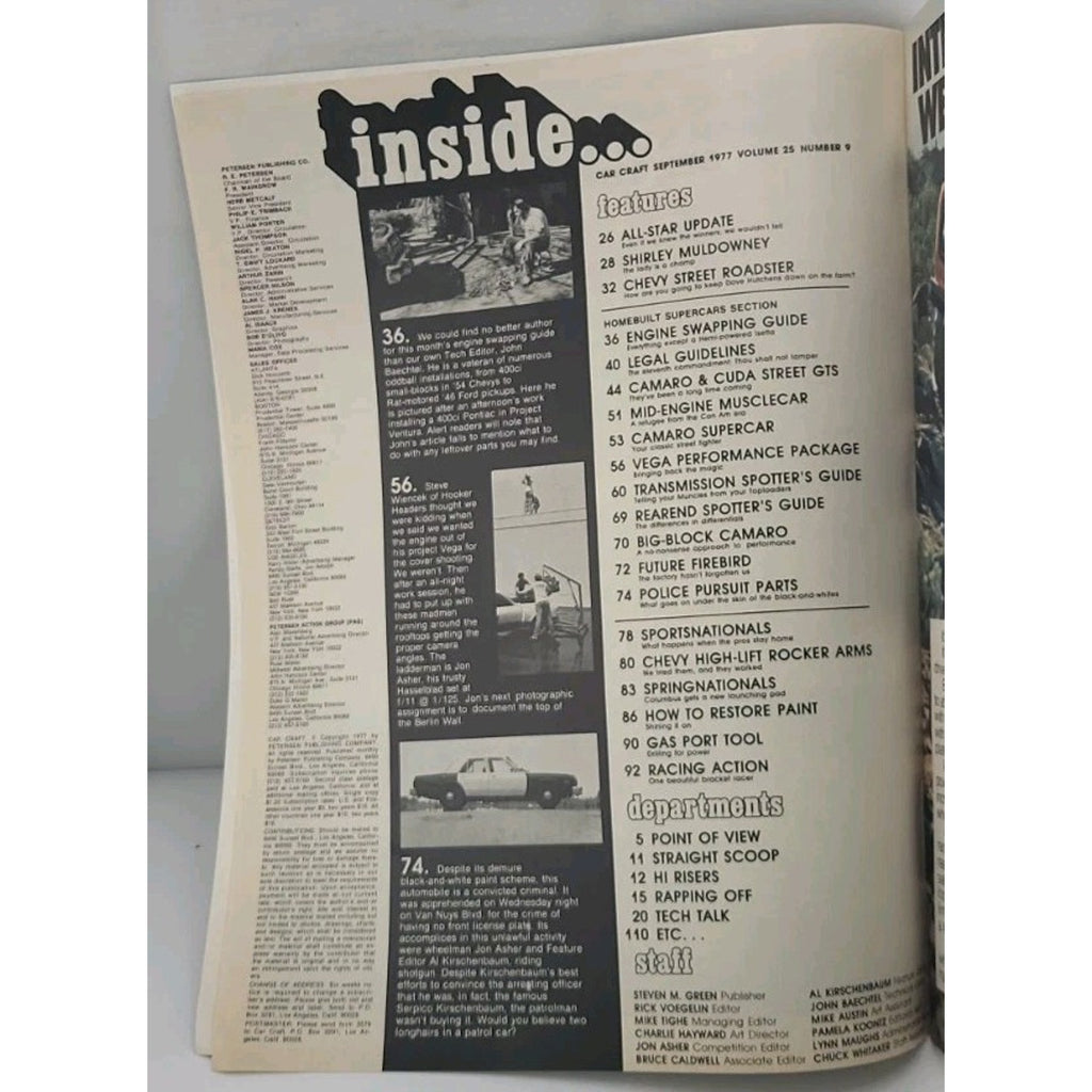 Car Craft Magazine - September 1977 - Volume 25 Number 9