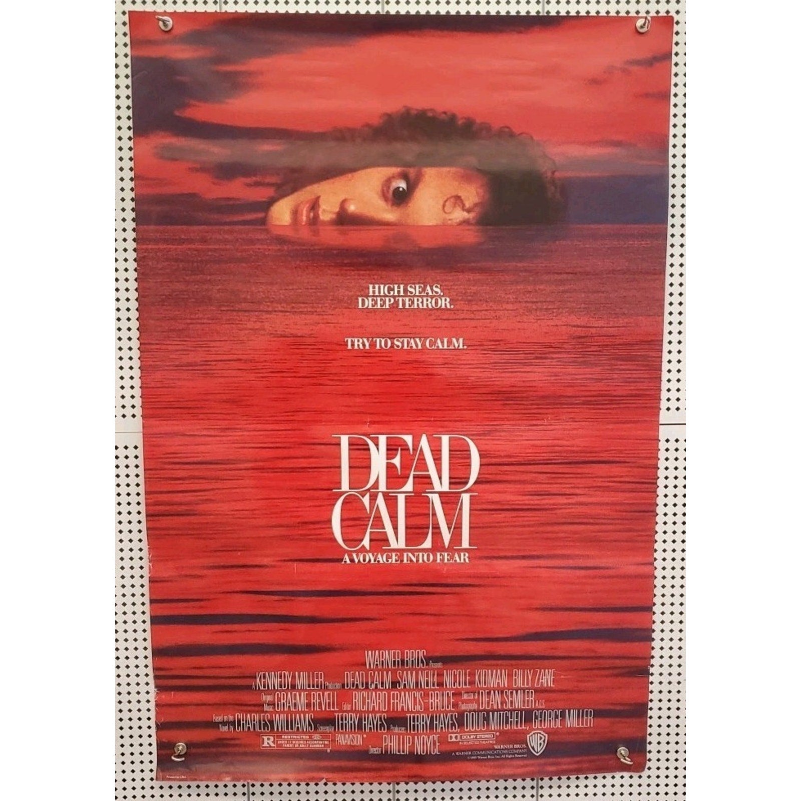 Dead Calm A Voyage Into Fear Movie Poster 27x40