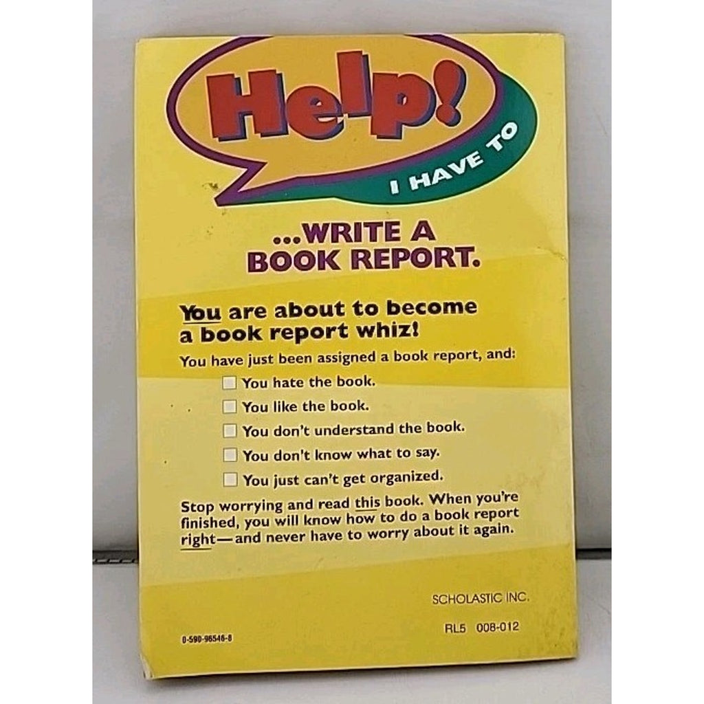 Help I Have to Write a Book Report By Louise Colligan Softcover