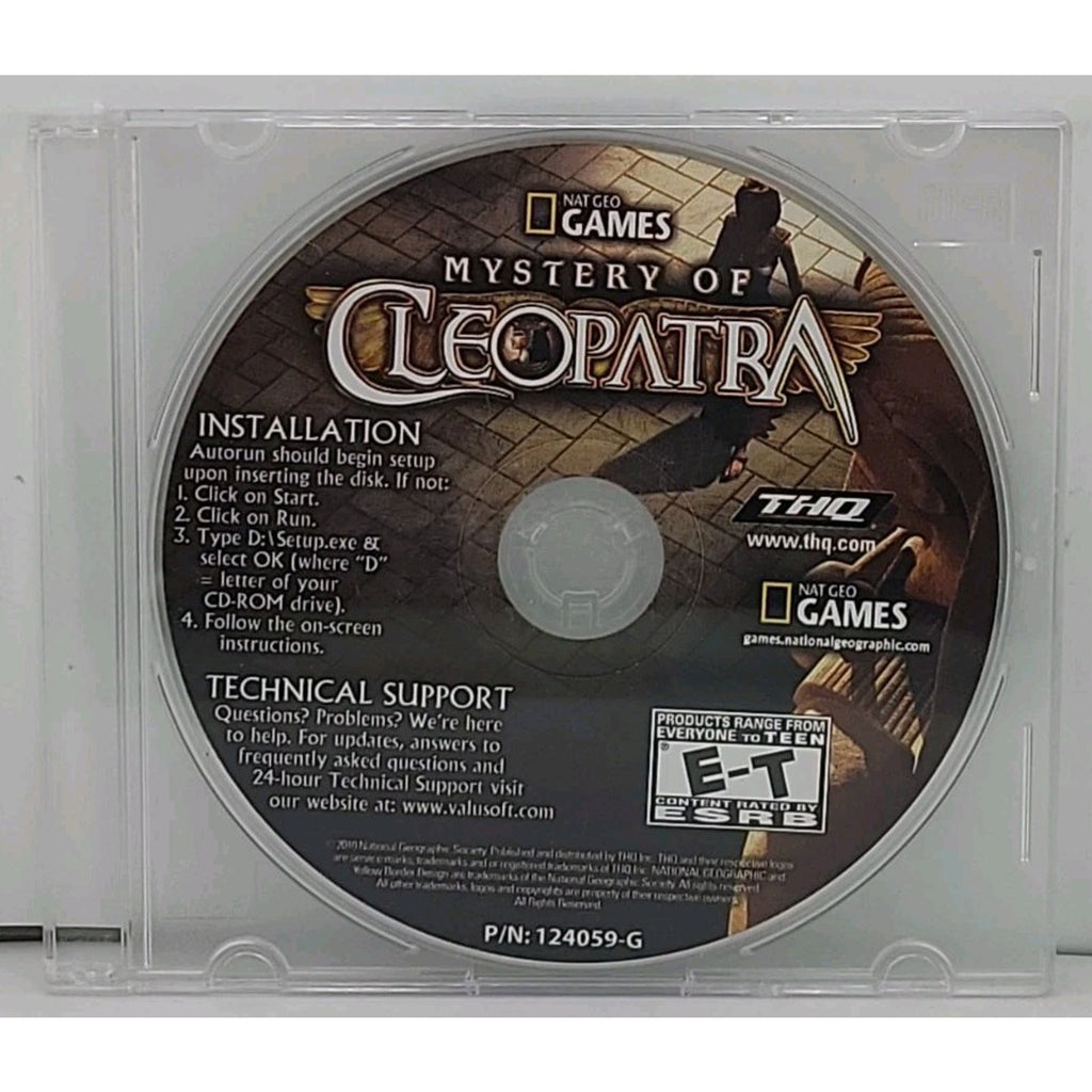 NatGeo Games: Mystery of Cleopatra (PC, 2010) *Disc Only*