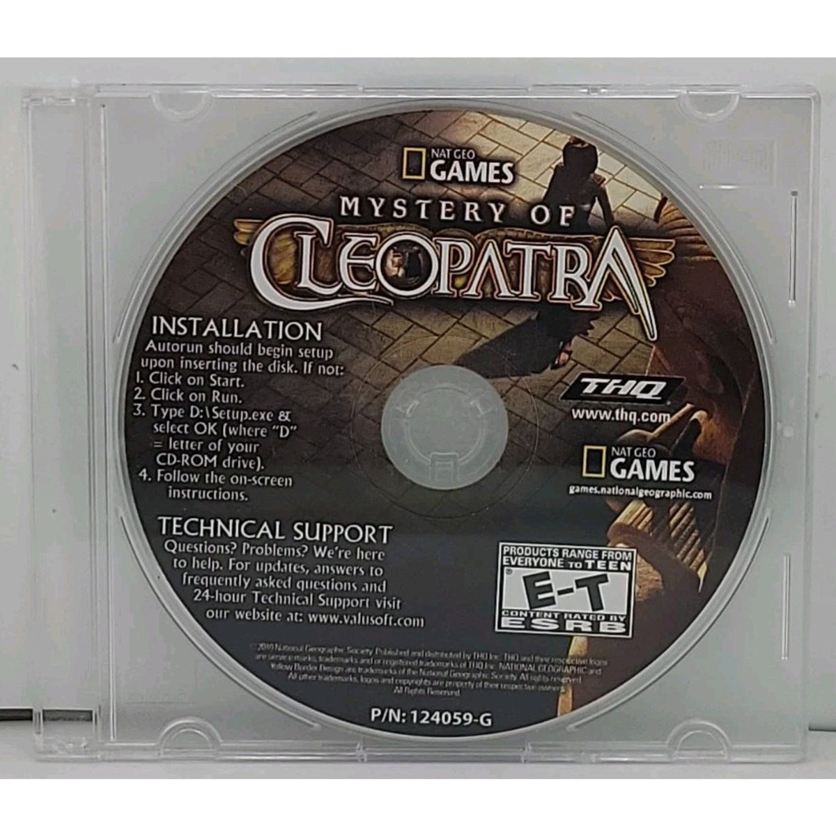 NatGeo Games: Mystery of Cleopatra (PC, 2010) *Disc Only*
