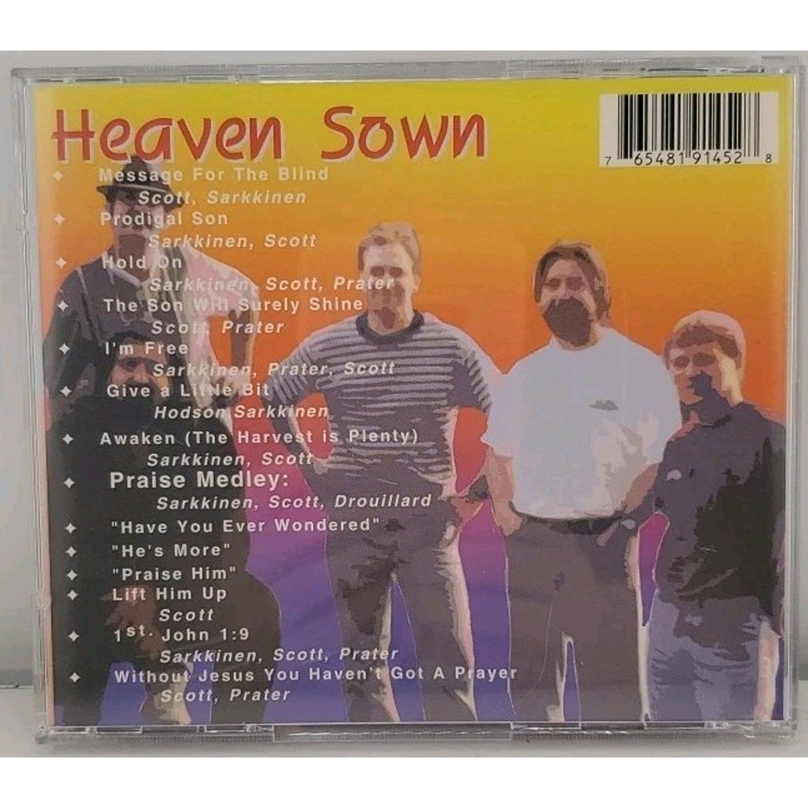 Heaven Sown Message For The Blind CD Christian 90's Carleton Michigan