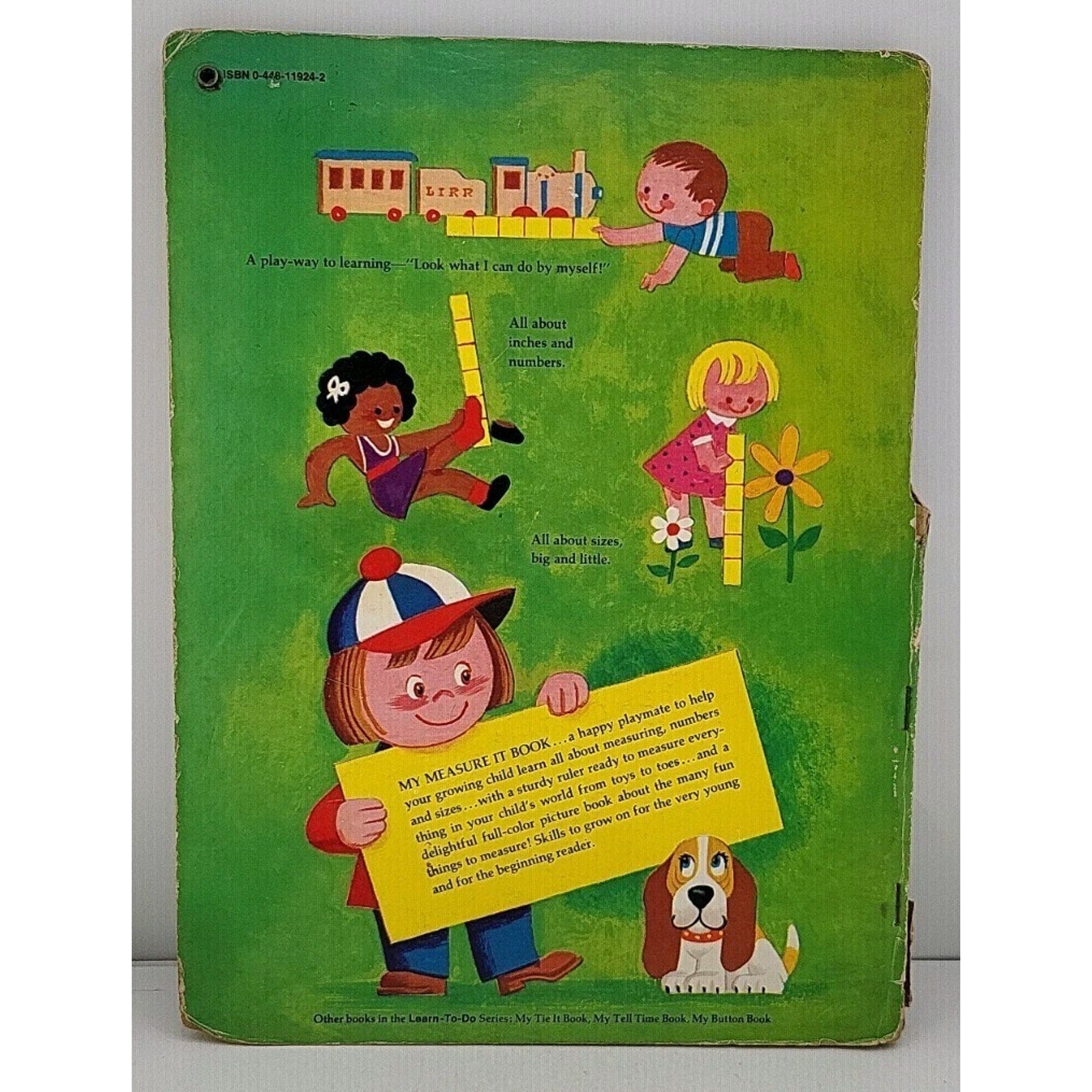 My Measure It Book w/ attached Ruler Vivian Bennett A Grosset Learn to Do Book