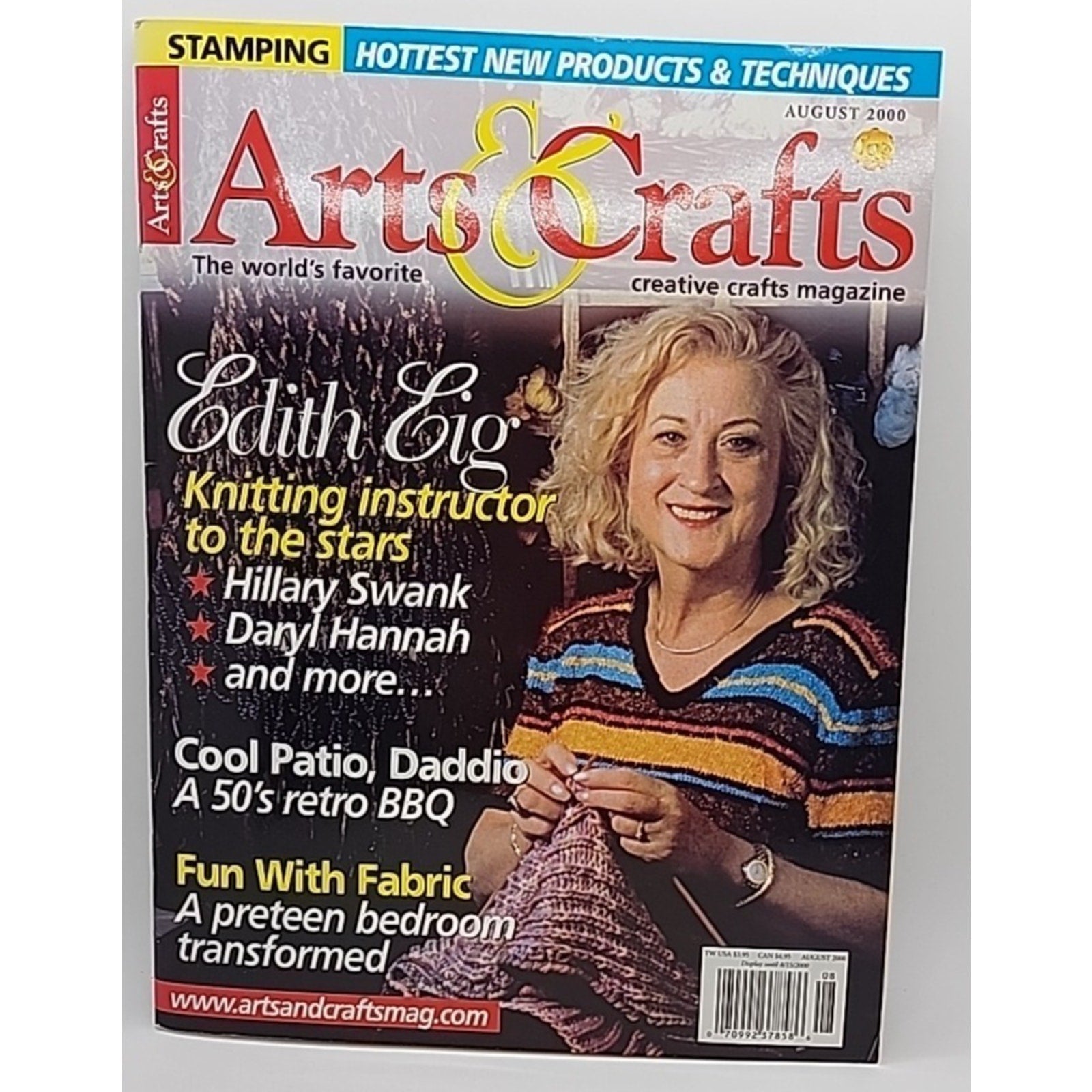Arts & Crafts Creative Crafts Magazine August 2000 Illust