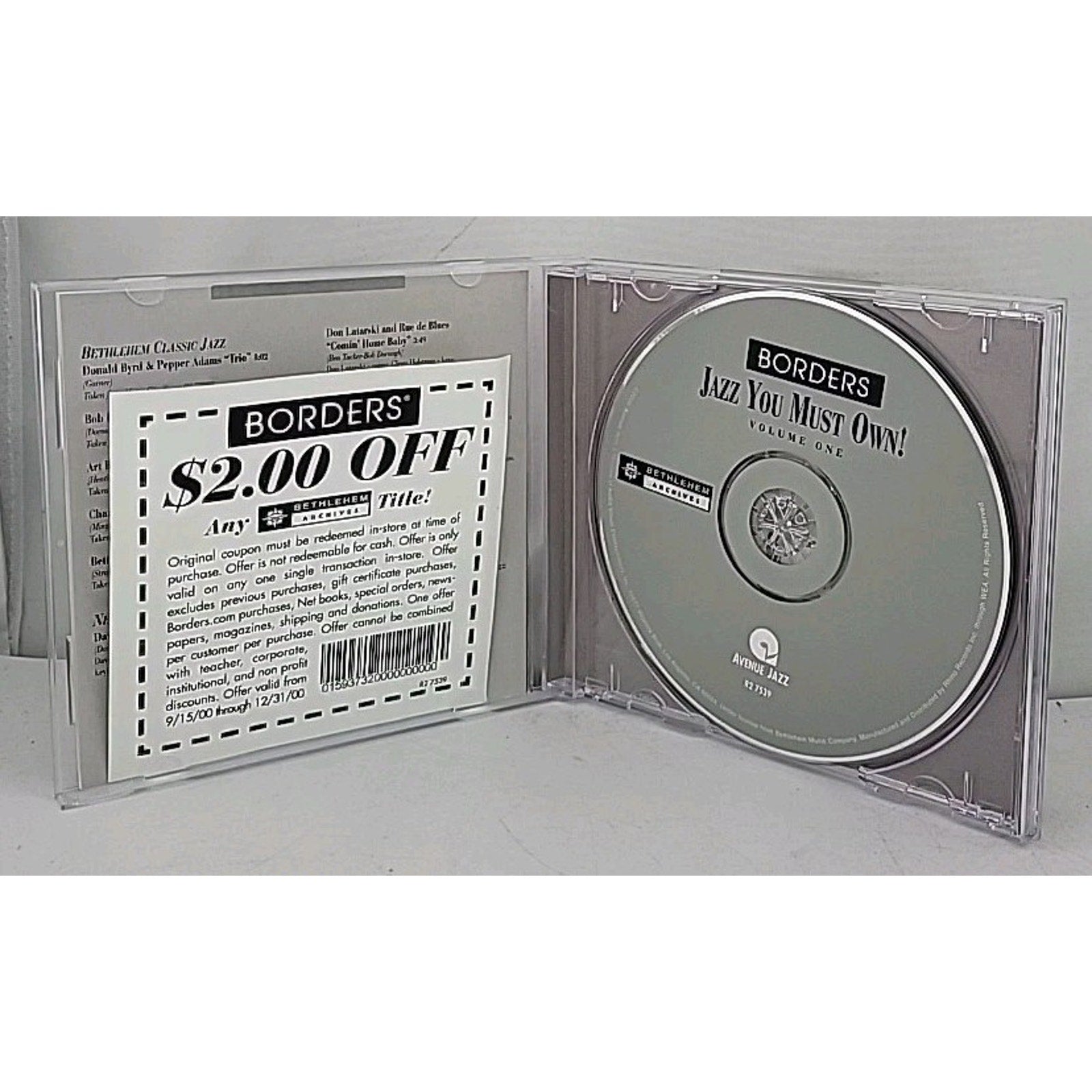 Borders Jazz You Must Own Volume One CD Bethlehem Archives
