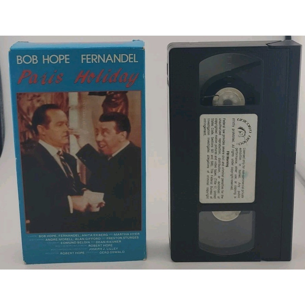 Paris Holiday Bob Hope Fernandel (VHS)