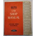 Ford 1970 Car Shop Manual Volume Three Electrical